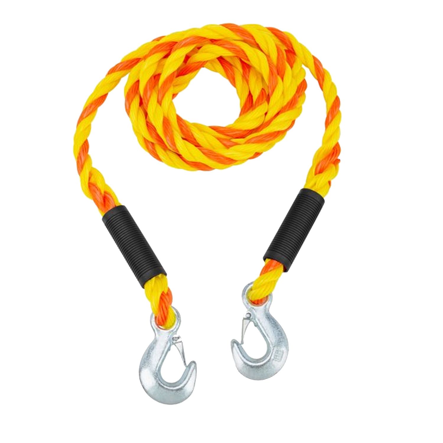 SUMISON EXTRA SUPER STRENGTH POLY BRAID CAR EMERGENCY TOW ROPE WITH HOOKS