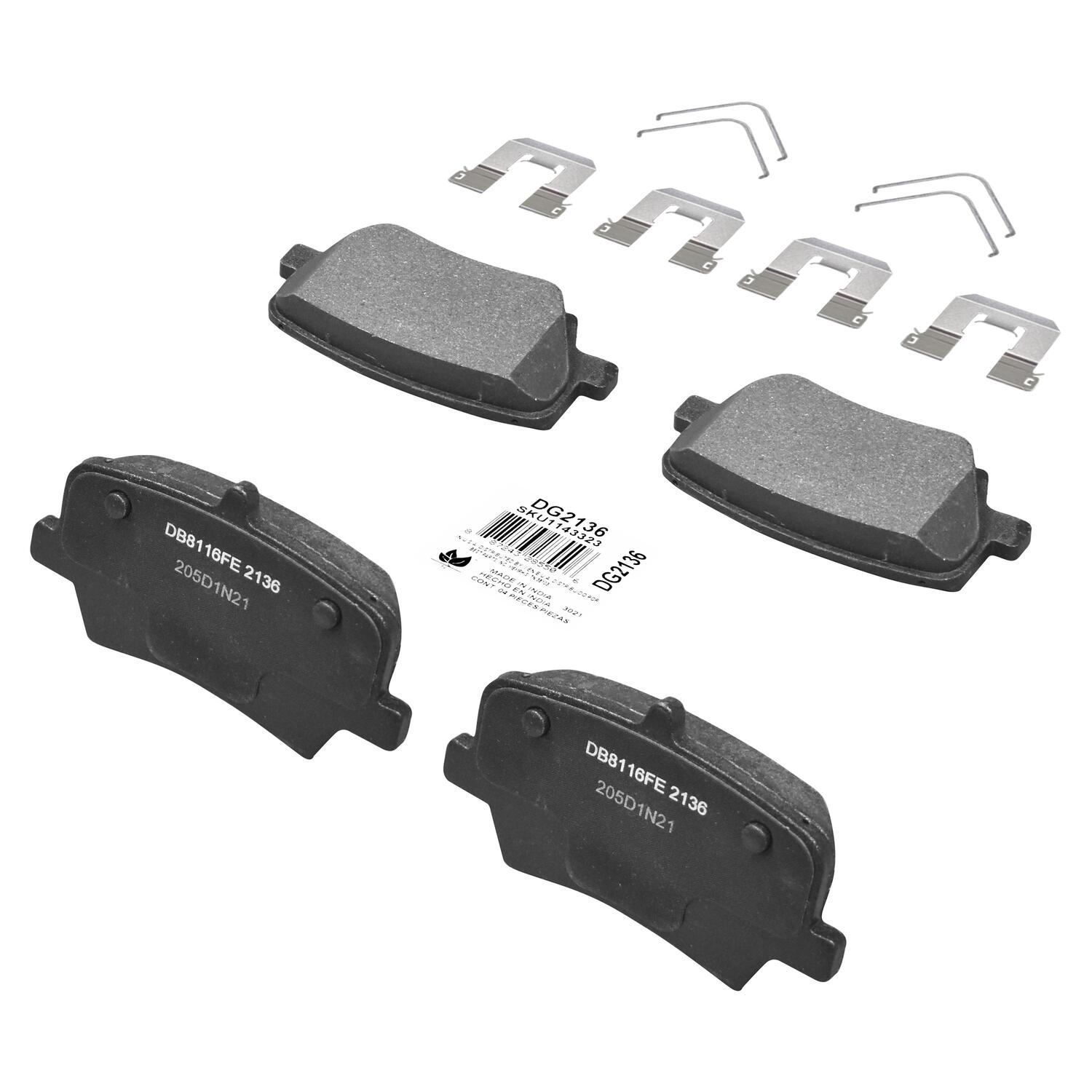 Duralast Gold Semi-Metallic Disc Brake Pad Set DG2136