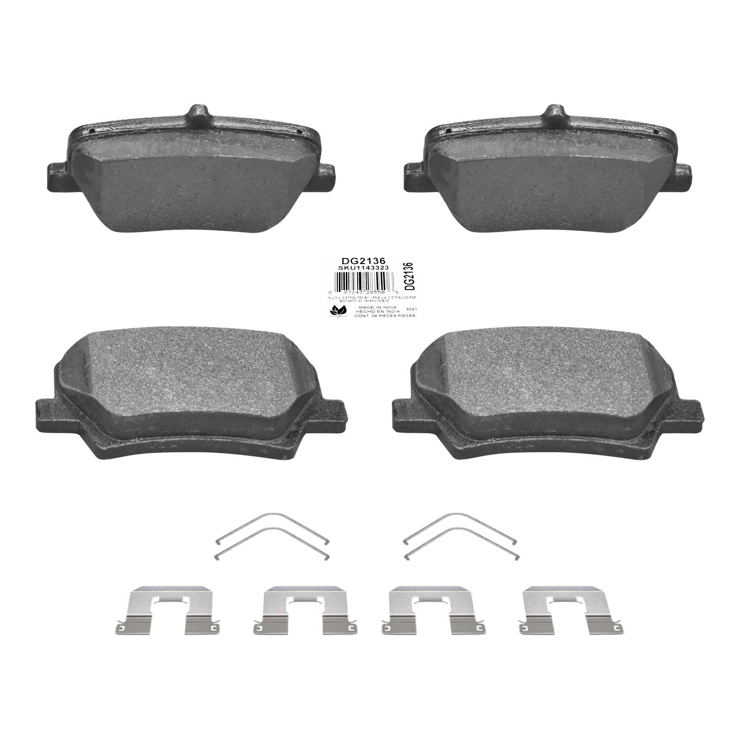 Duralast Gold Semi-Metallic Disc Brake Pad Set DG2136