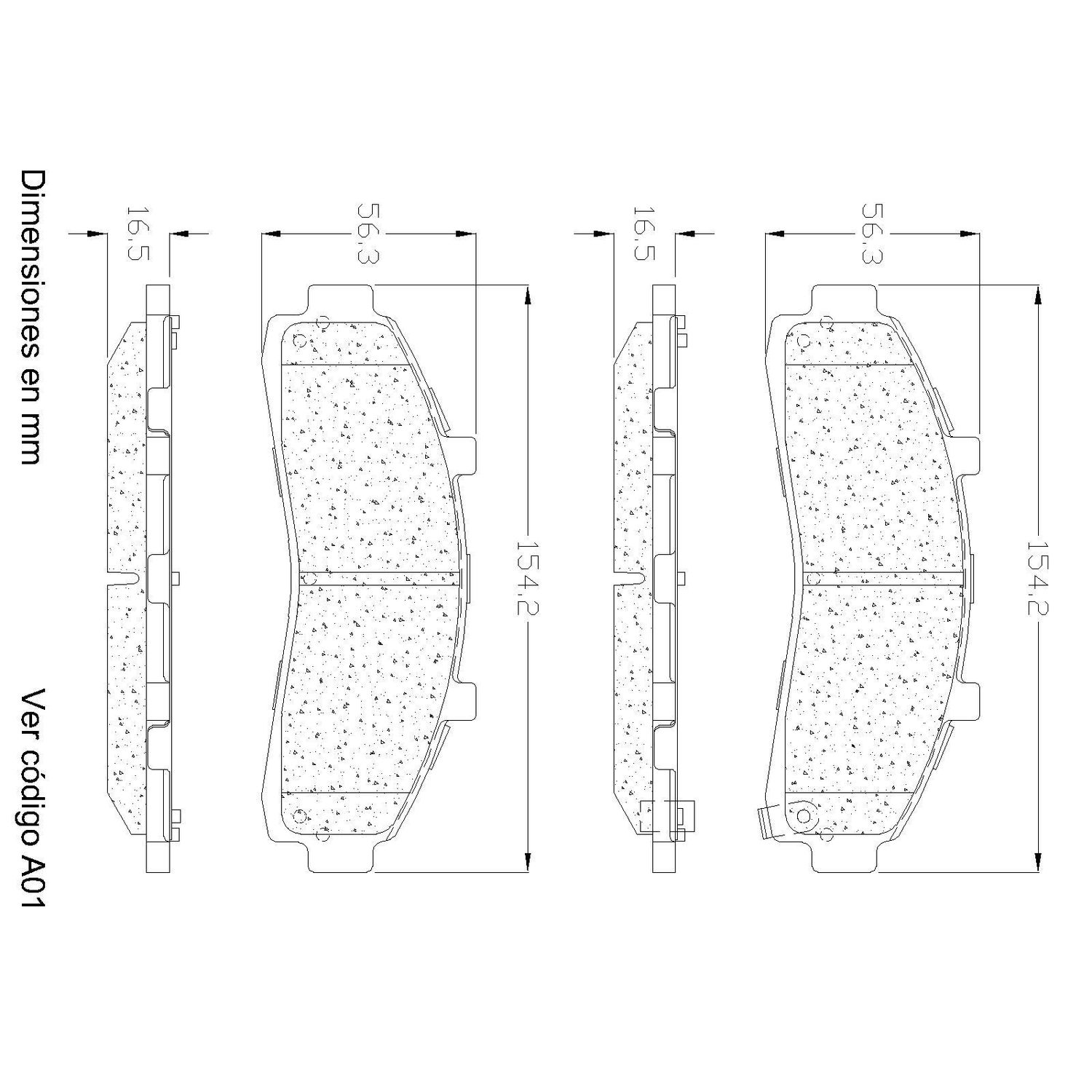 Duralast Gold Semi-Metallic Disc Brake Pad Set DG652