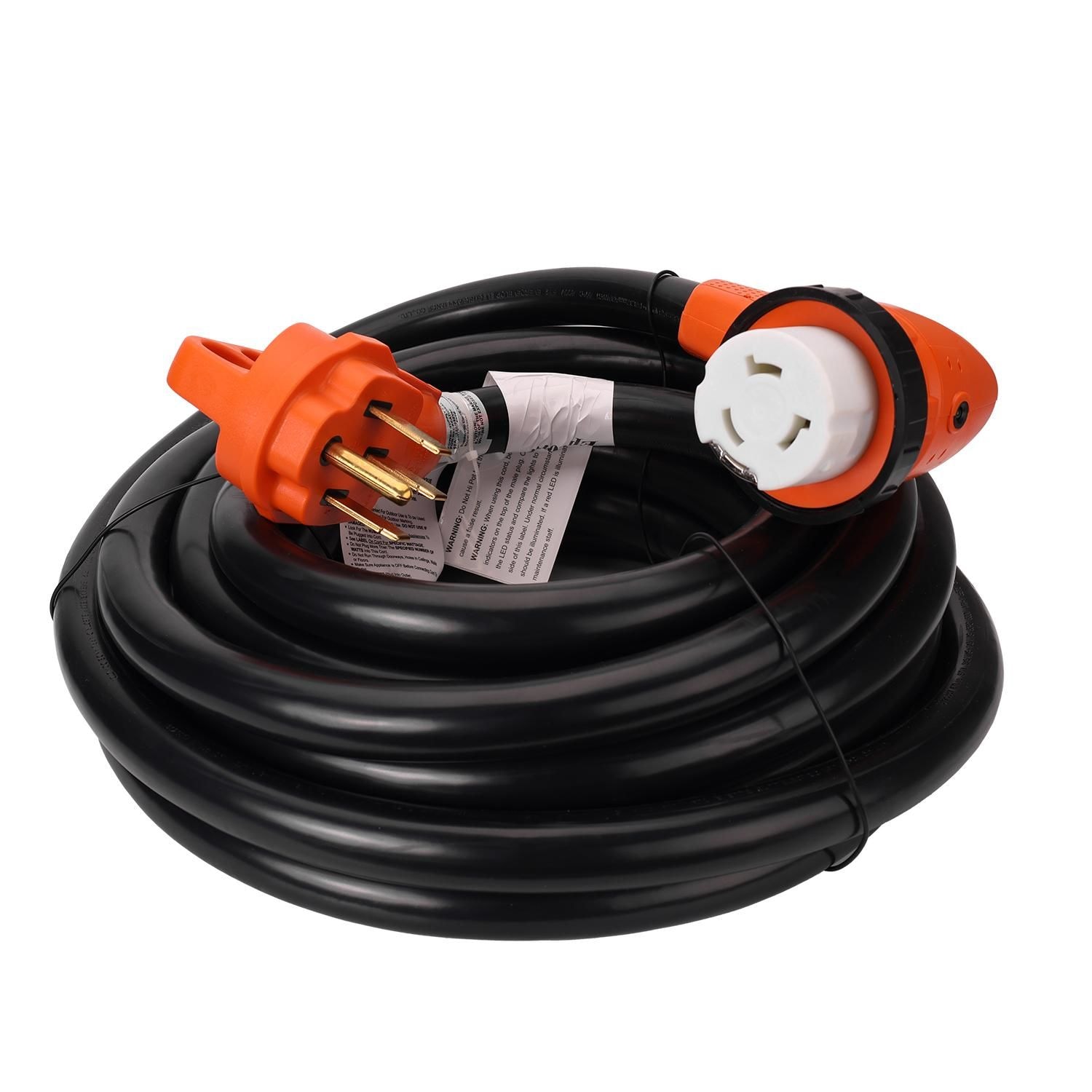 Epicord 50 Amps 25ft Cord with 90 Degree Connector Plug with Handle and ...