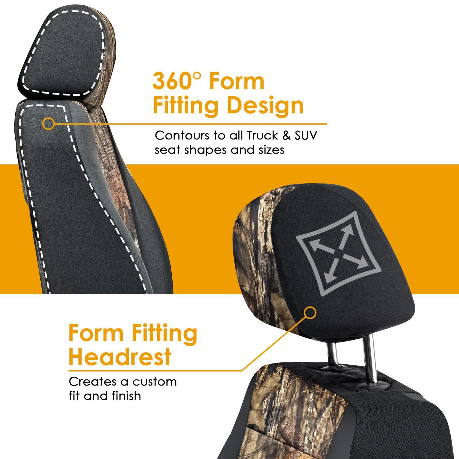 Mossy Oak Break-Up Country Seat Covers and Steering Wheel Covers