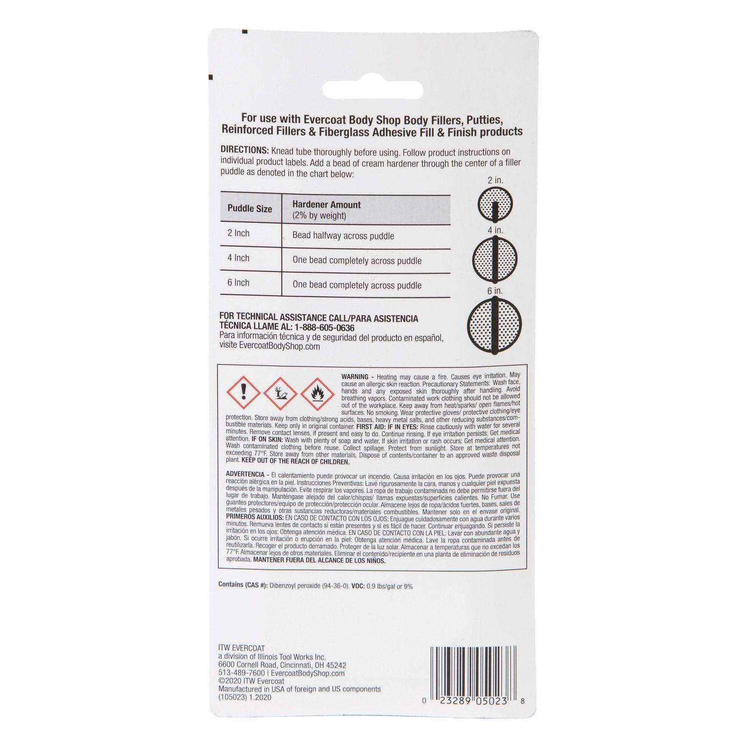 Evercoat Cream Hardener 2.75oz