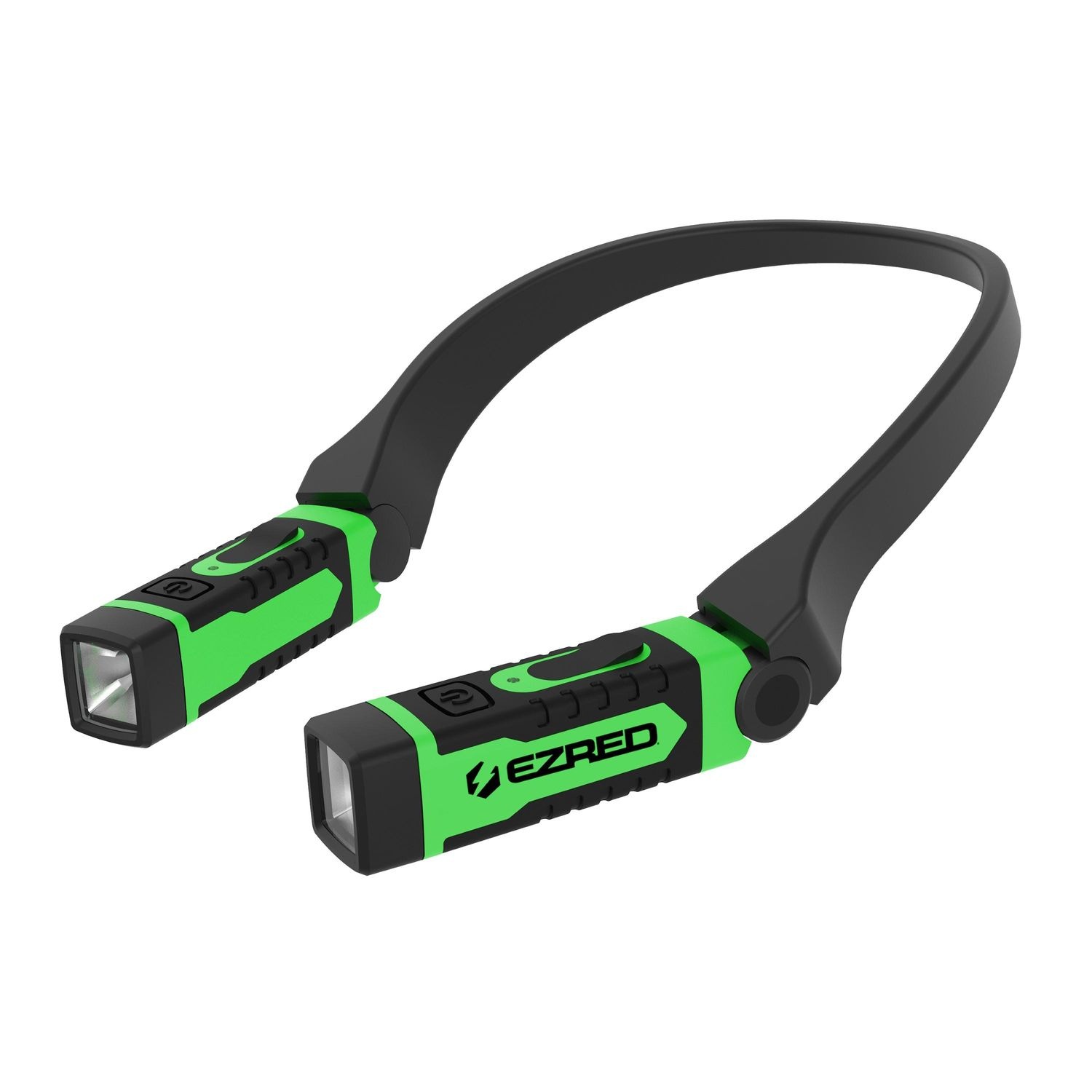 Ez Red 300 Lumens Green Rechargeable Led Neck Light Usb Charge Cord