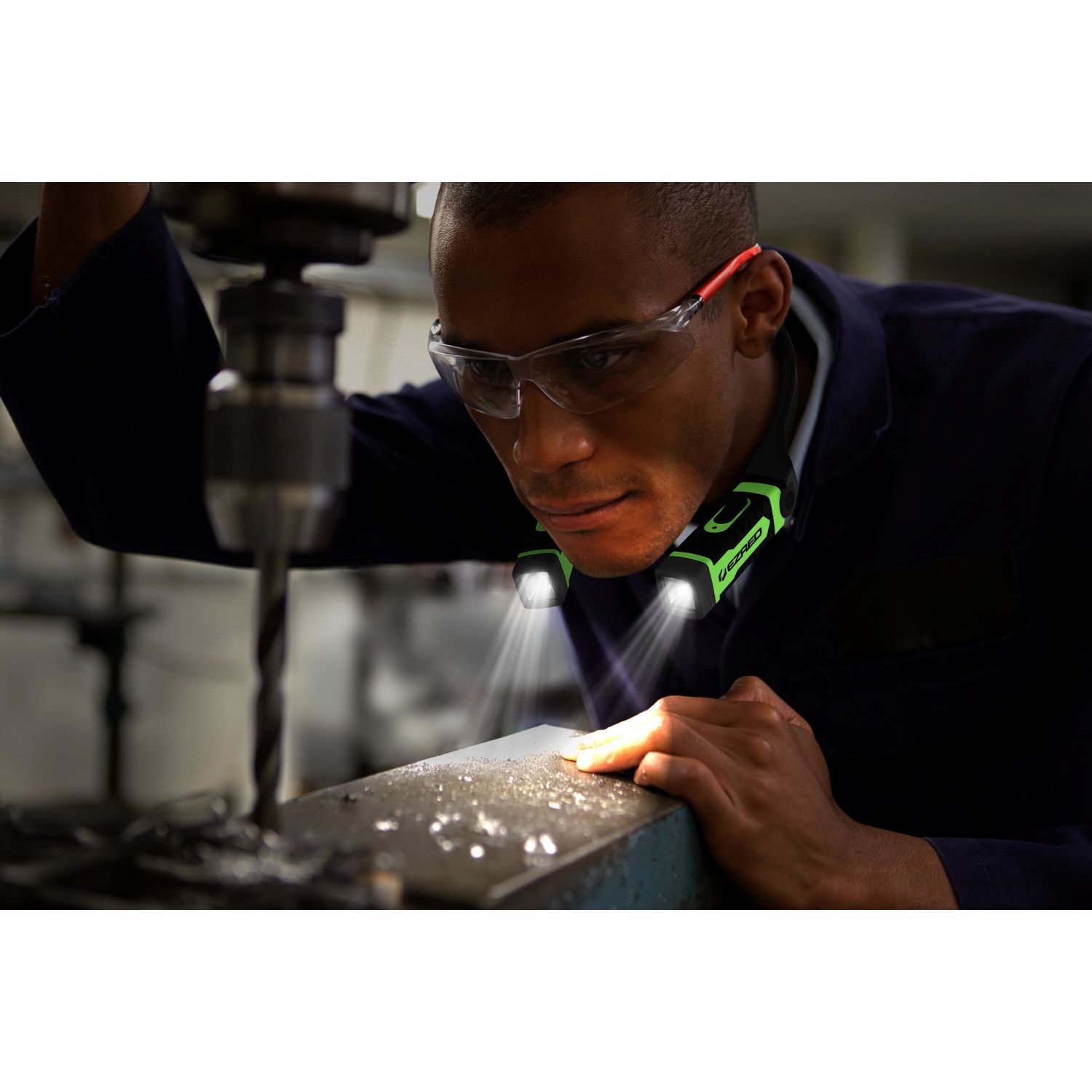 EZ Red 300 Lumens Green Rechargeable LED Neck Light with USB