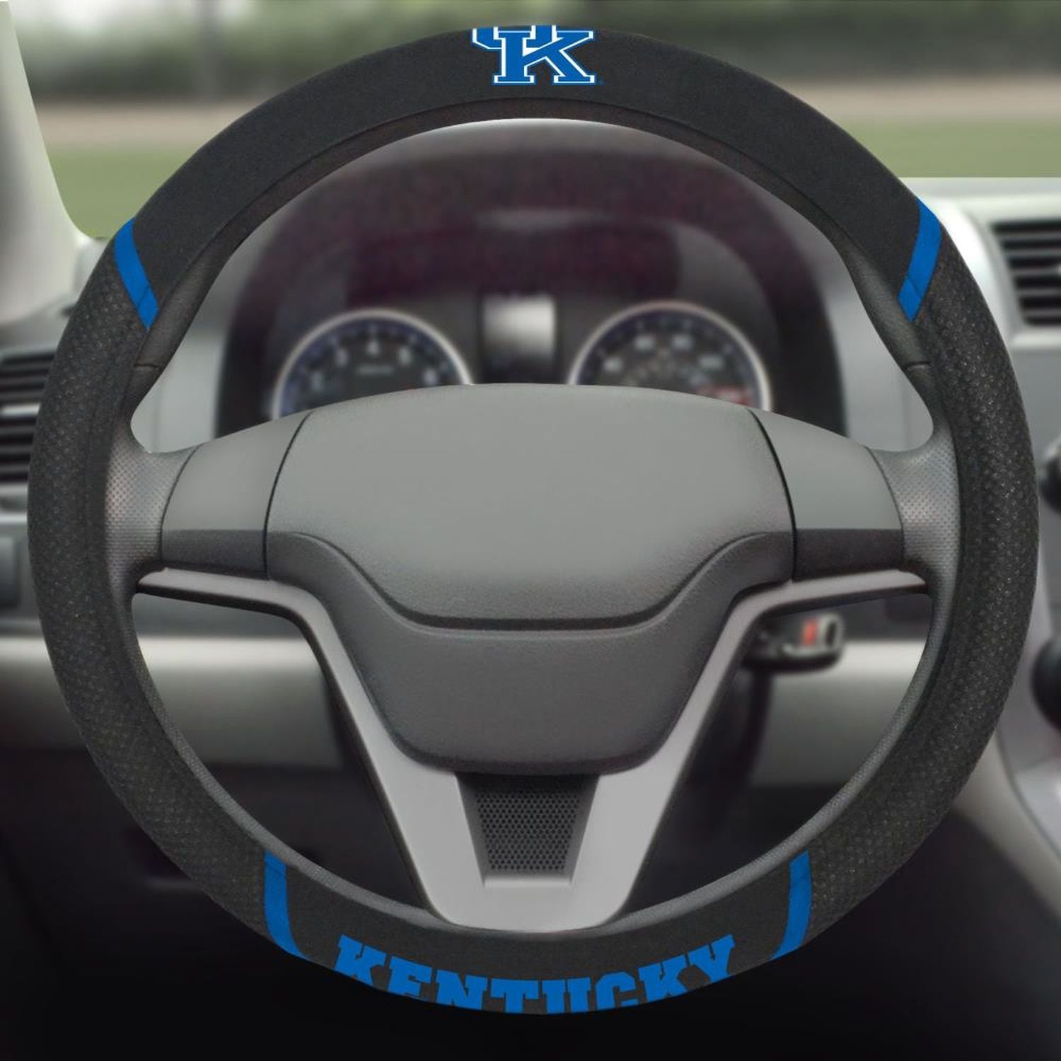 FANMATS Black University Of Kentucky Steering Wheel Cover