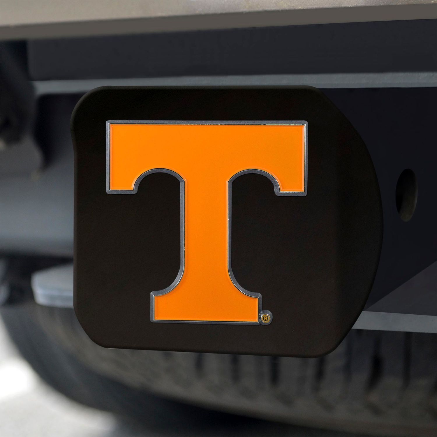 FANMATS University of Tennessee Black 3D Color Emblem Metal Hitch Cover