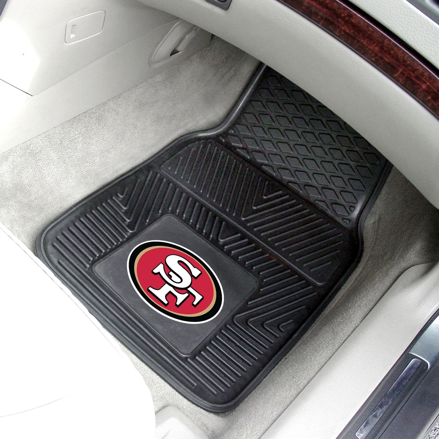 FANMATS San Francisco 49ers Vinyl Floor Mat 2 Piece