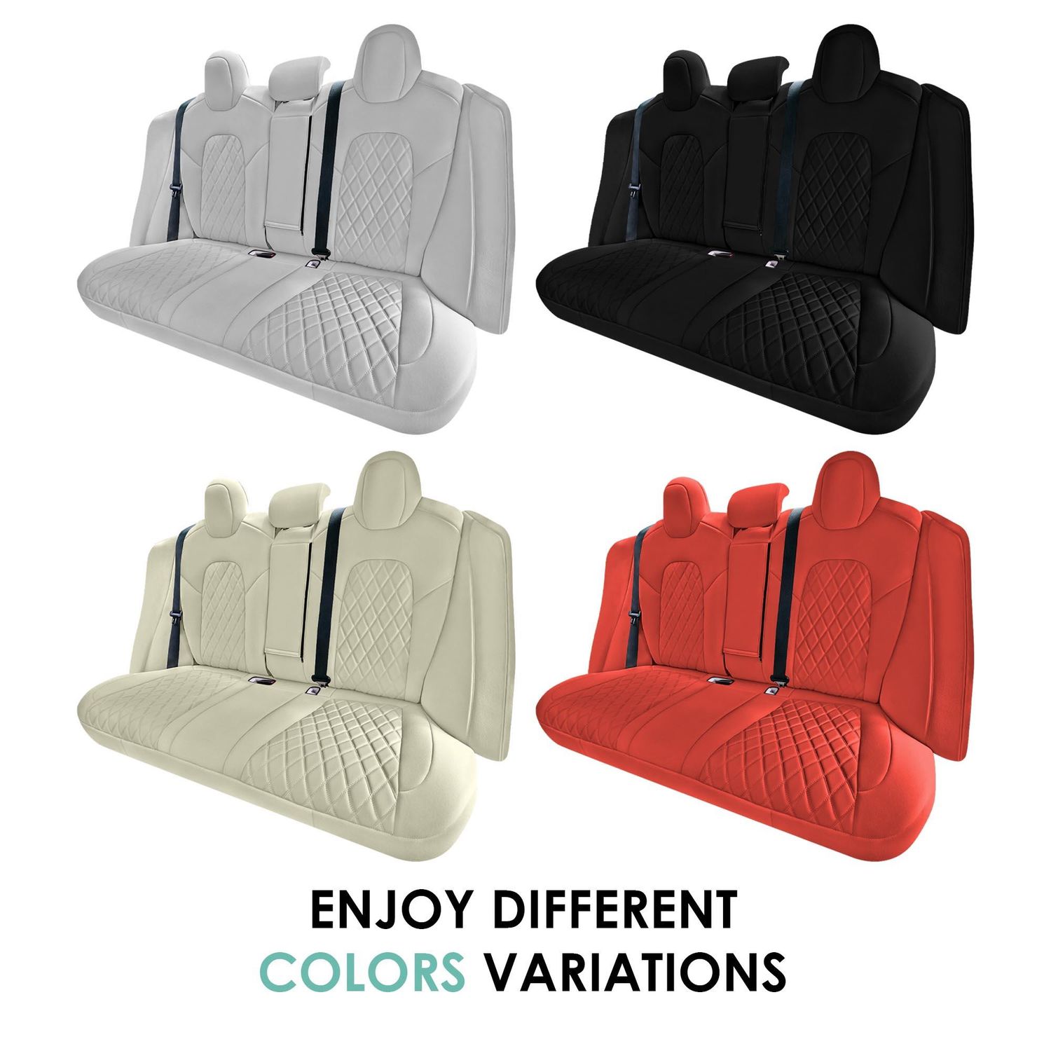 FH Group Black Custom Fit Neoprene Seat Cover