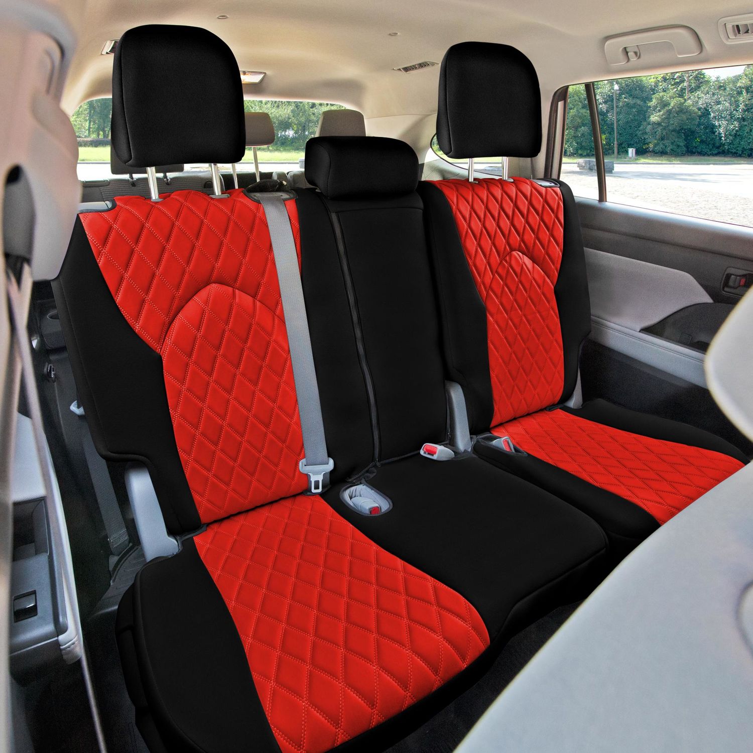 Full Set Sporty Seat Covers For Ford Fiesta, Focus, Mondeo, Fusion, Ka - Trax Grey