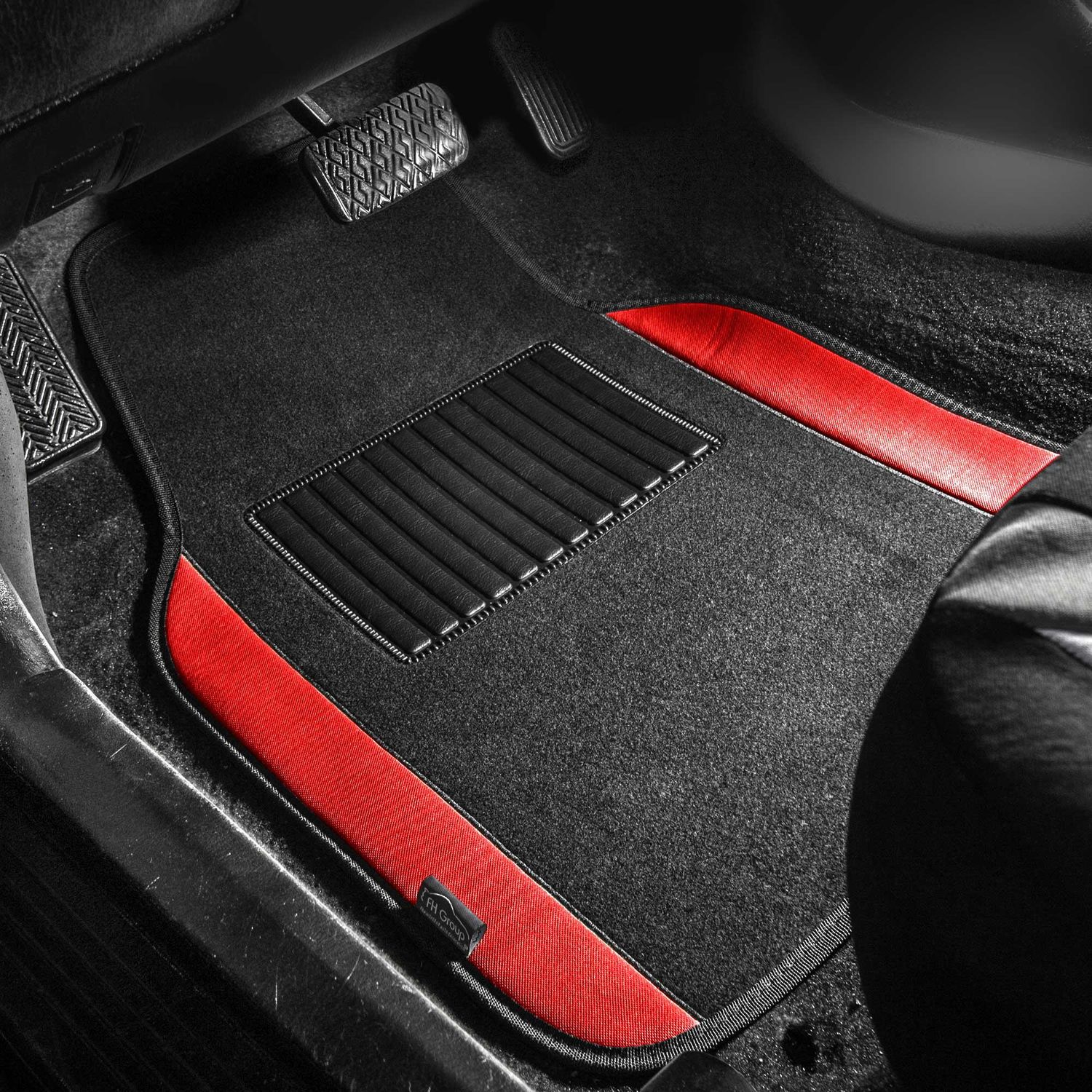 FH Group Universal car floor mats trim to fit Heavy Duty Do It