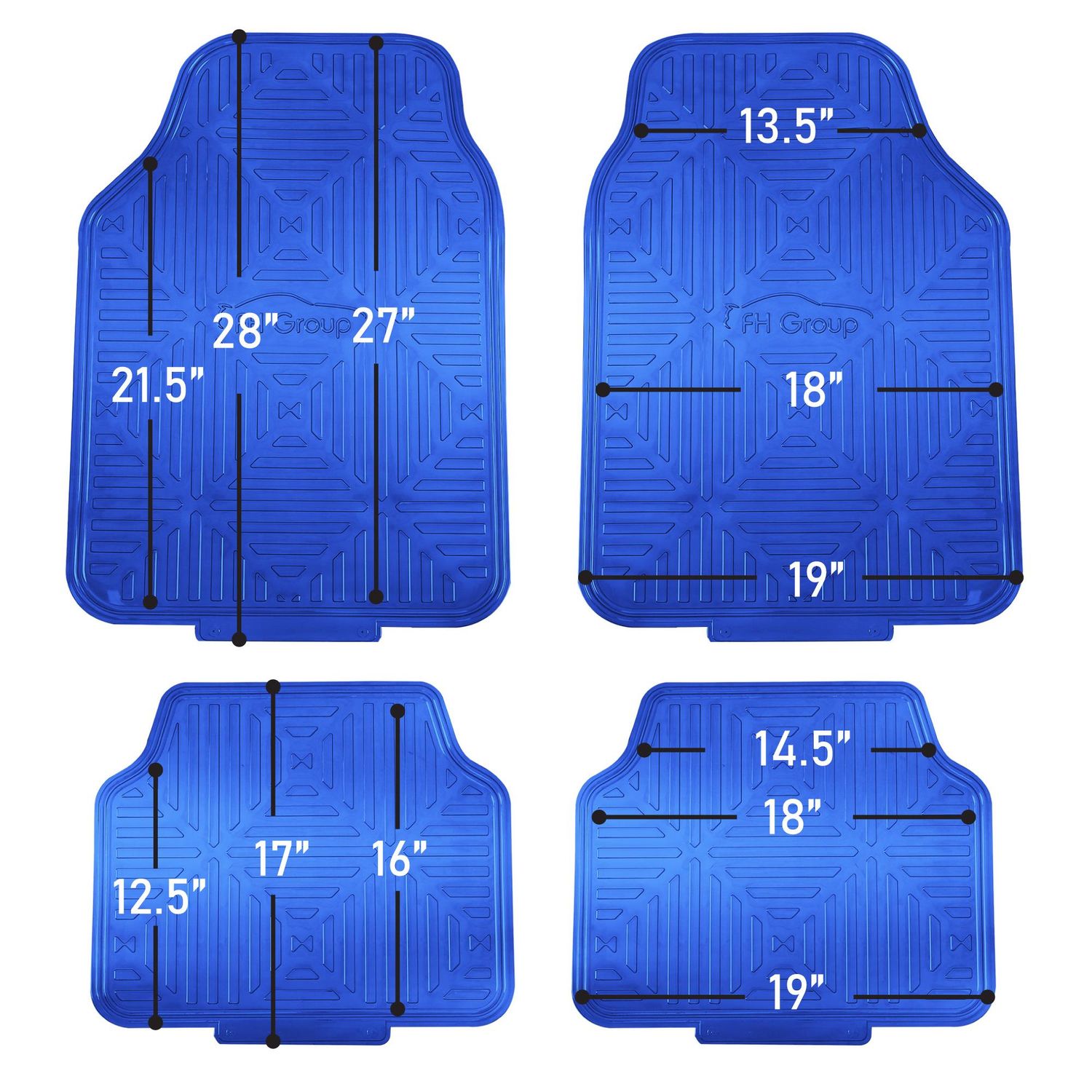 Blue rubber floor mats deals for cars