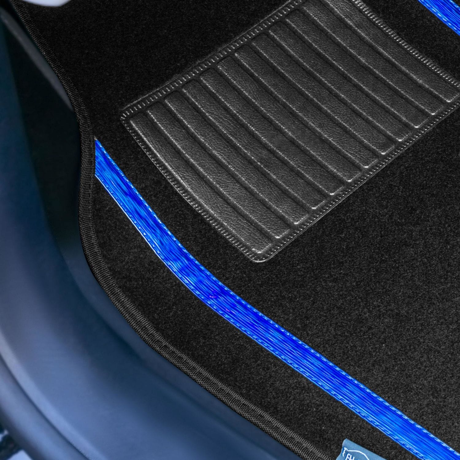 FH Group Blue Universal Floor Mat Set