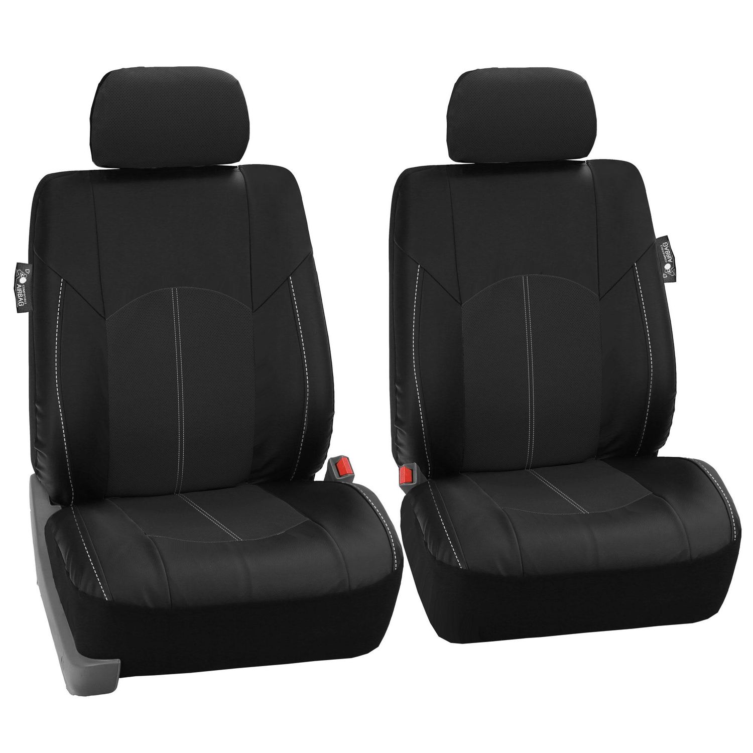 FH Group Highest Grade Faux Leather Seat Covers Full Set
