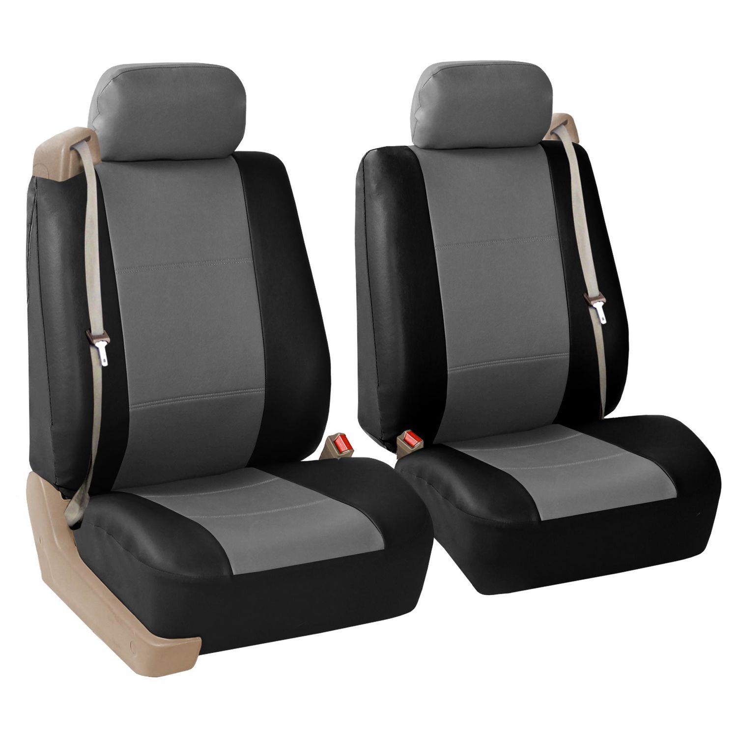 Grey leather 2024 seat covers