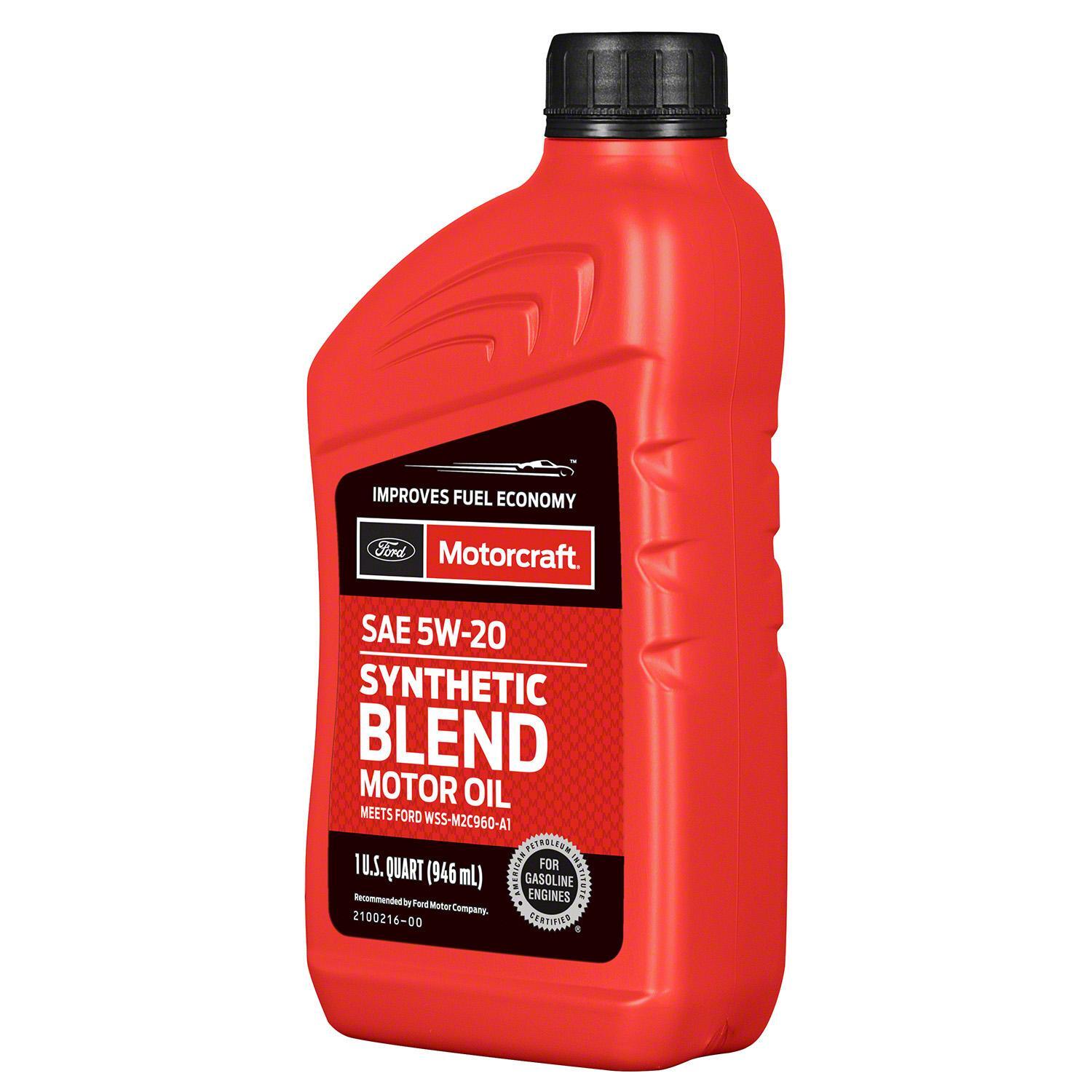 Motorcraft Synthetic Blend Engine Oil 5W-20 1 Quart