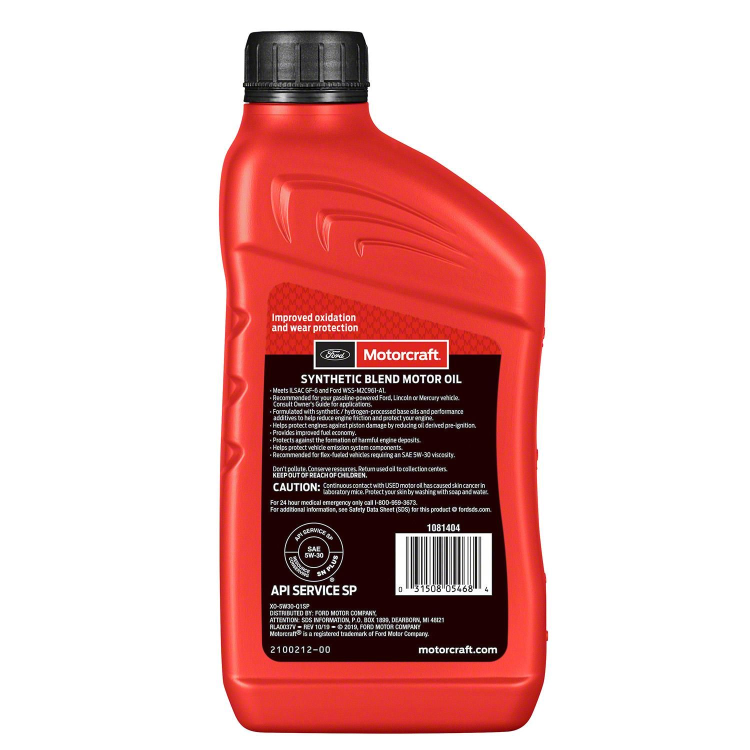 SAE 5W-30 Synthetic Blend Motor Oil