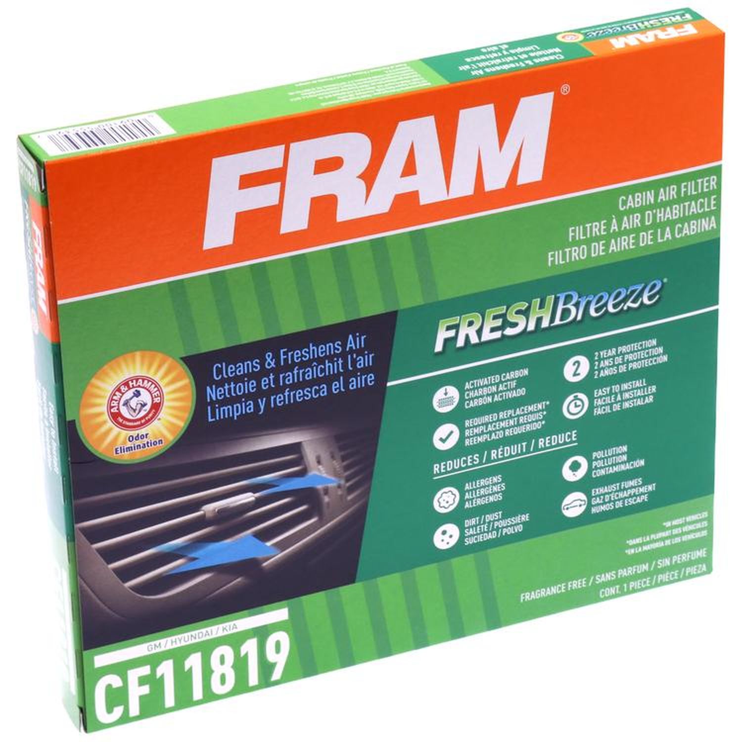 Fram FreshBreeze Cabin Air Filter CF11819