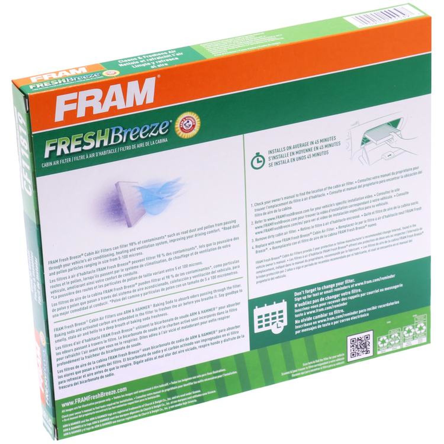 Fram FreshBreeze Cabin Air Filter CF11819