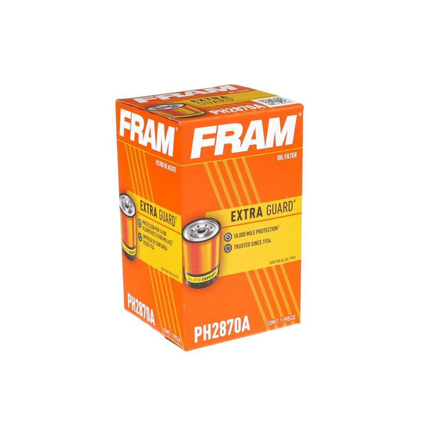 FRAM Extra Guard Spin-On Canister Engine Oil Filter PH2870A