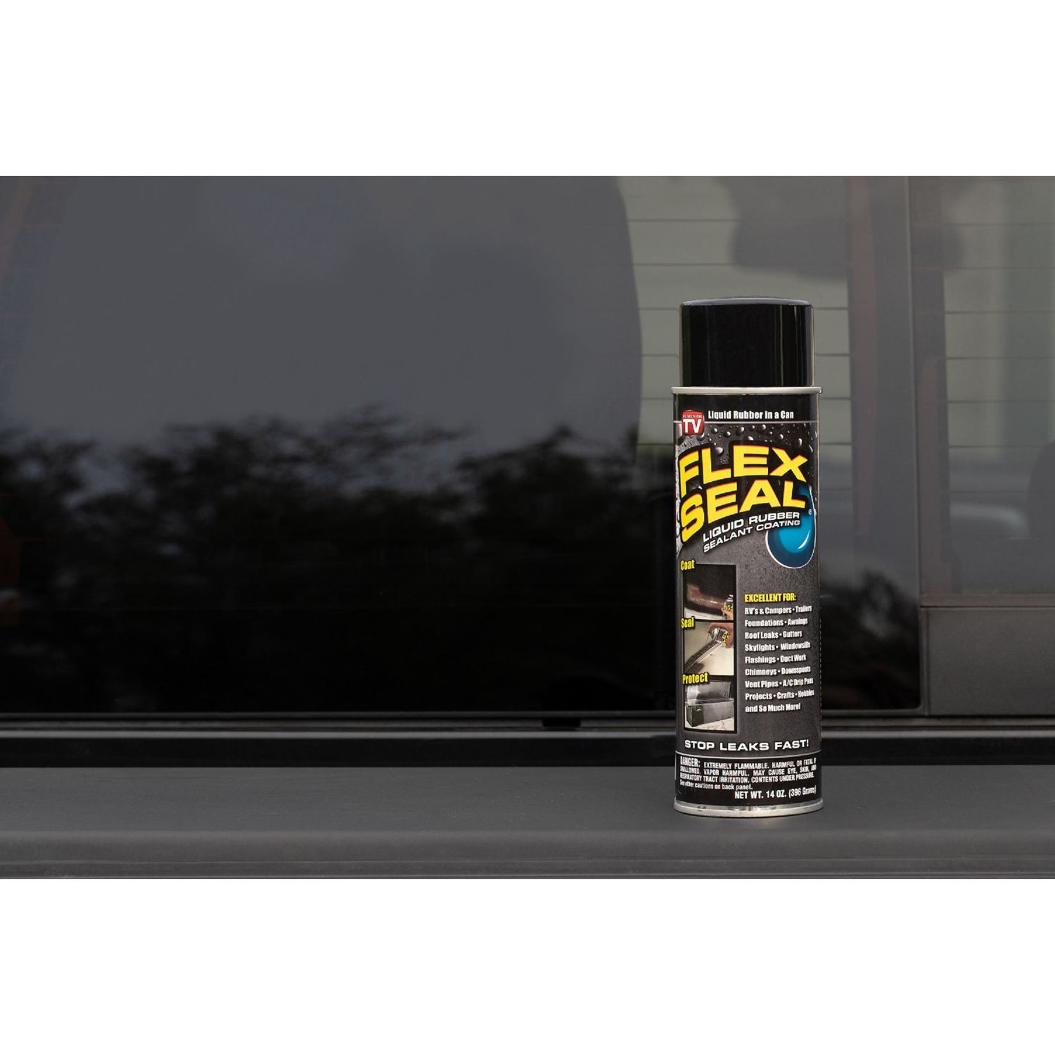 FLEX SEAL Flex Seal 14-Oz. Liquid Spray Rubber Sealant Coating - LOT OF 2  CANS