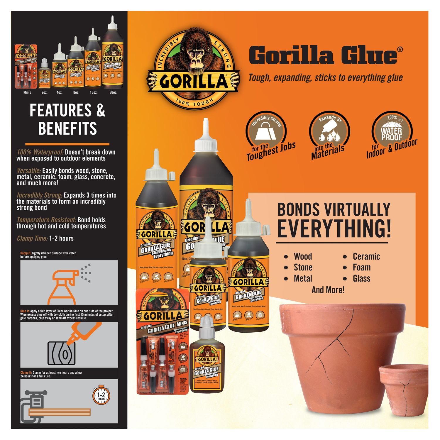 Gorilla Original Glue 2oz