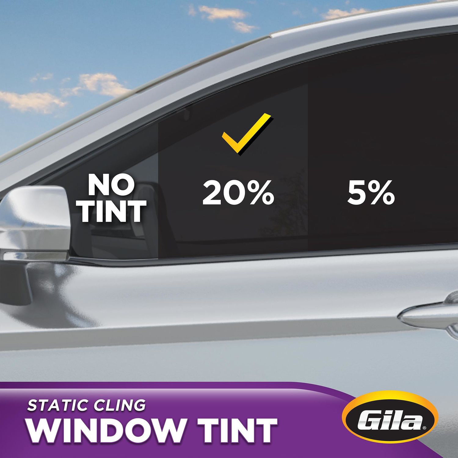 Gila 20 Black Static Cling Window Tint