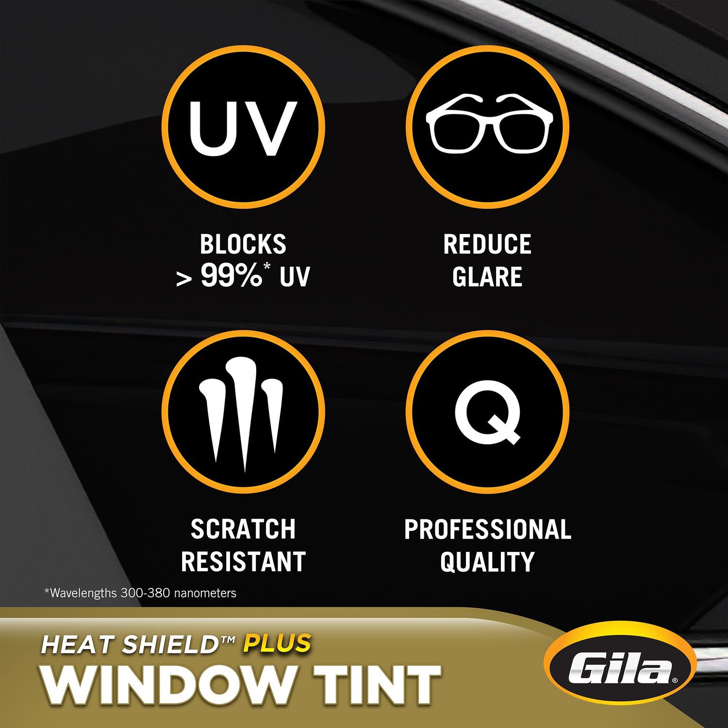 Gila 20% 24in x 78in Black Ultrashield Window Tint