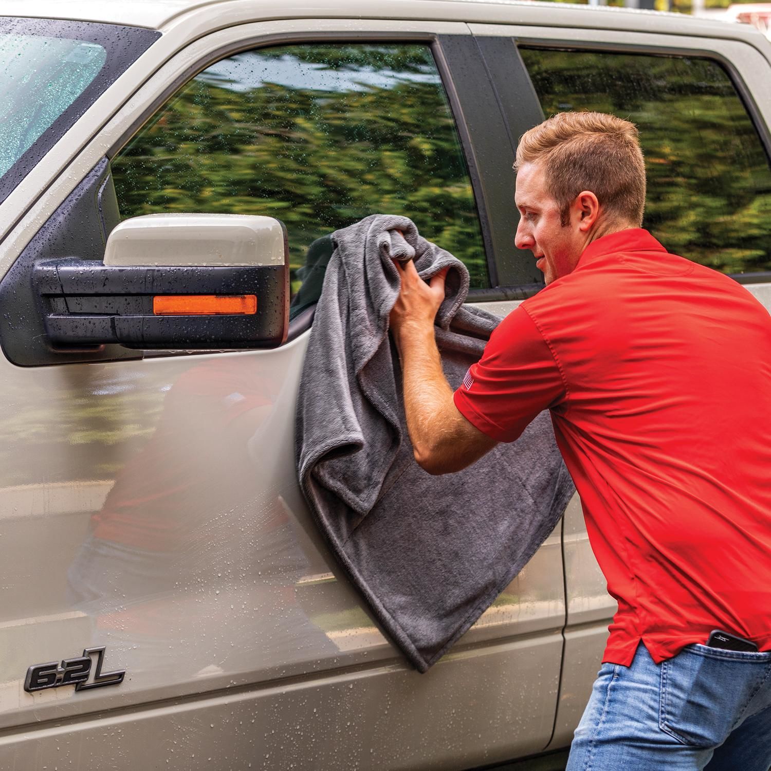 Microfiber Plush Edgeless Wash Cloths - Griot's Garage