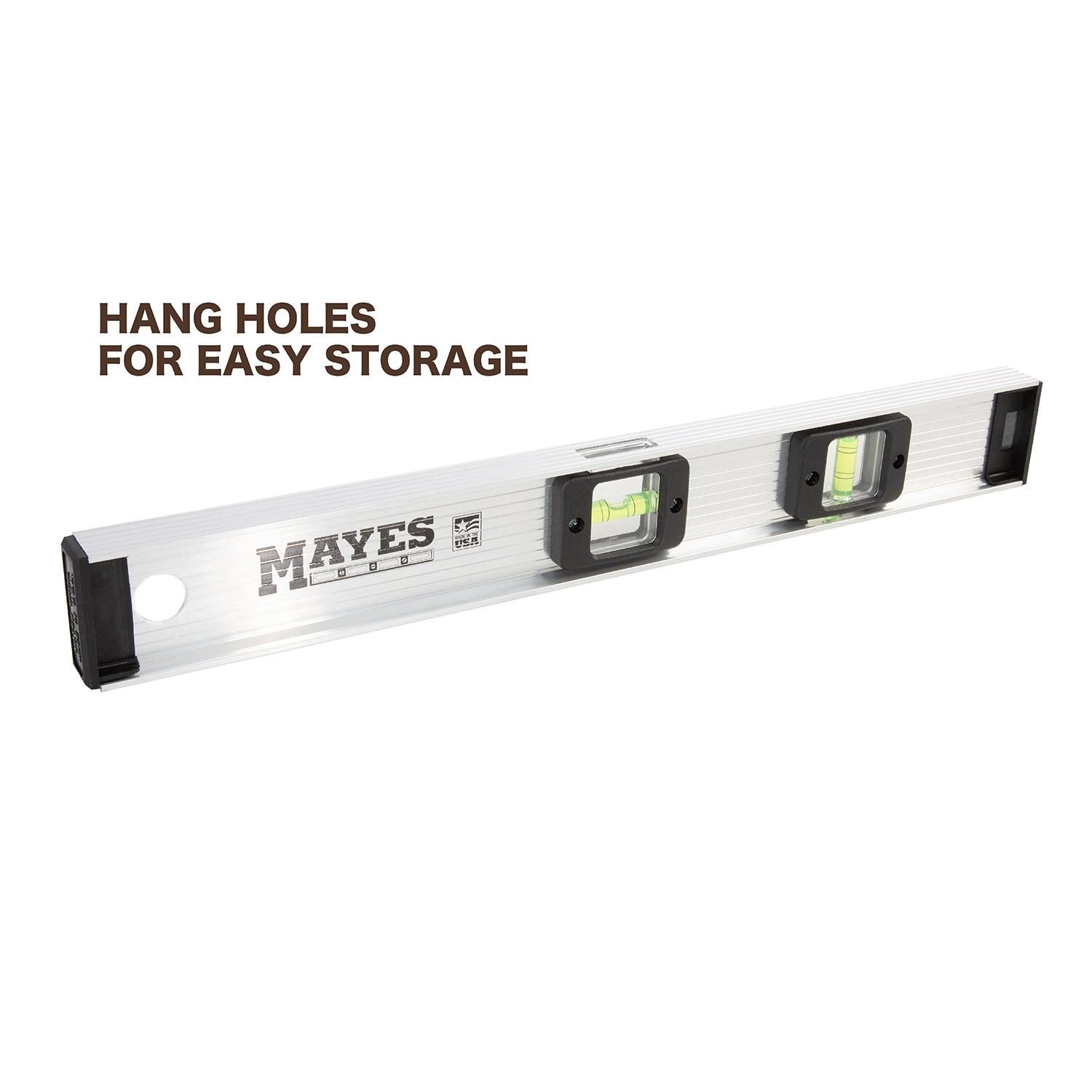 Mayes 18in Aluminum I-Beam Level