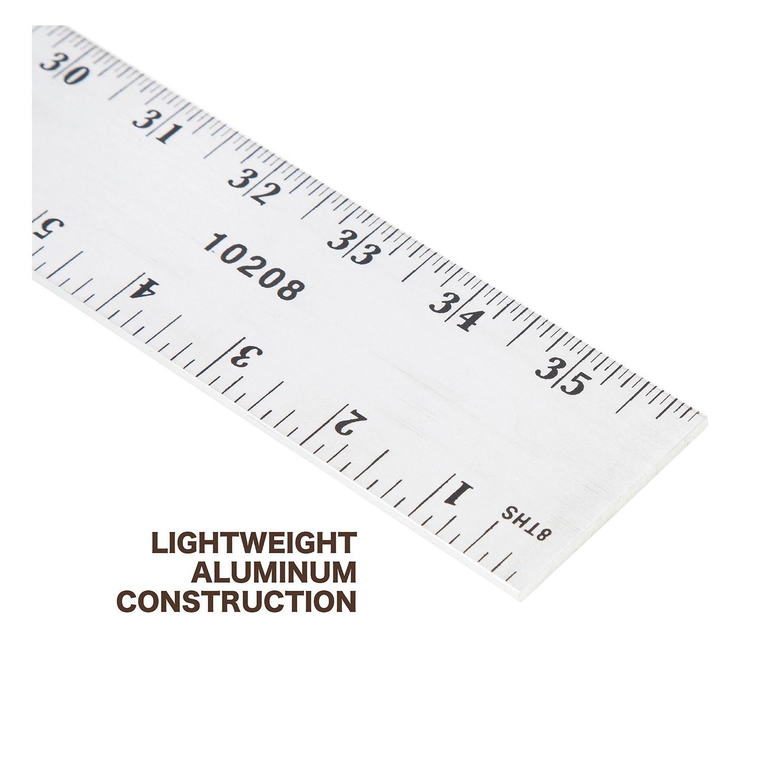 ALVIN Aluminum Center Finding Ruler 36 Model ARC12 Ruler  Multipurpose  Idea Measuring Aid for Dividing and Gaging Layouts, Finds Centers Quickly -  36 Inch