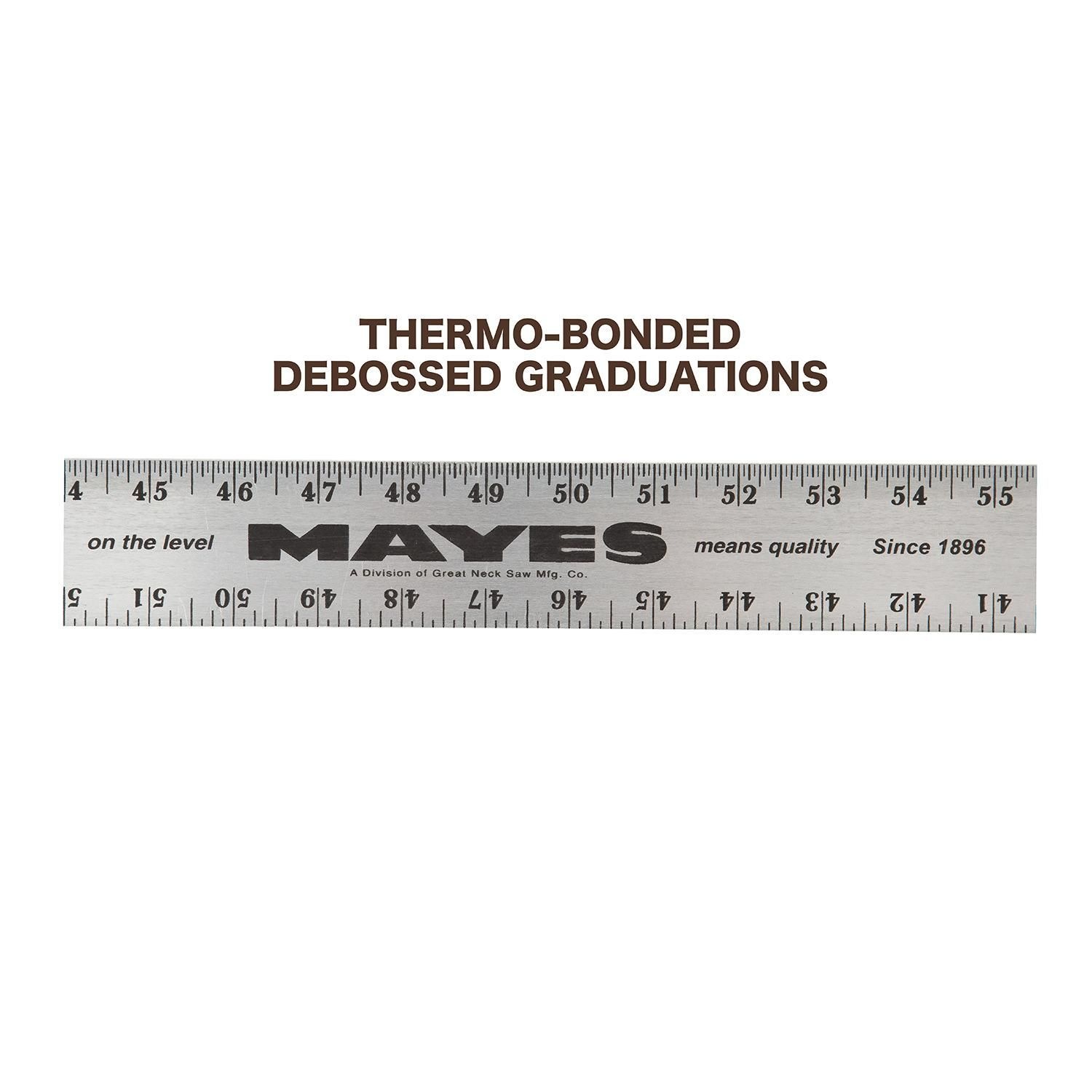 Mayes 96in x 2in Aluminum Straight Edge Ruler