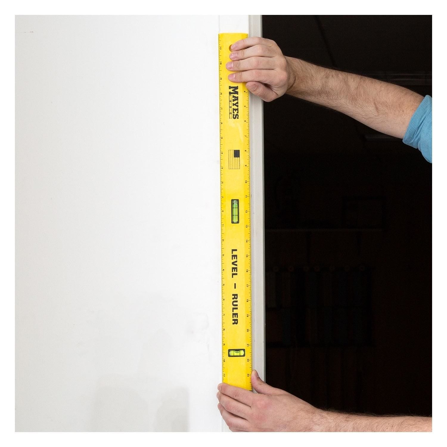 Mayes 24 In. Polystyrene Straight Edge Ruler with Level - McCabe Do it  Center