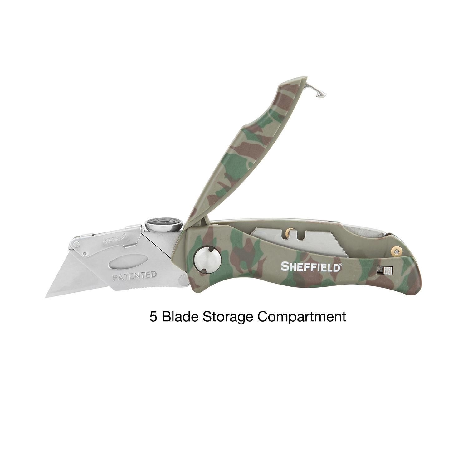 Sheffield Quick Change Folding Lock Back Utility Knife