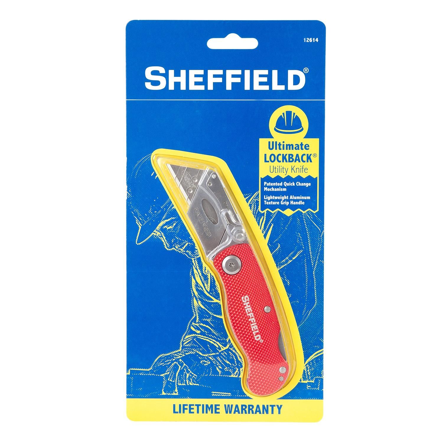 Sheffield Red Ultimate Lock Back Utility Knife