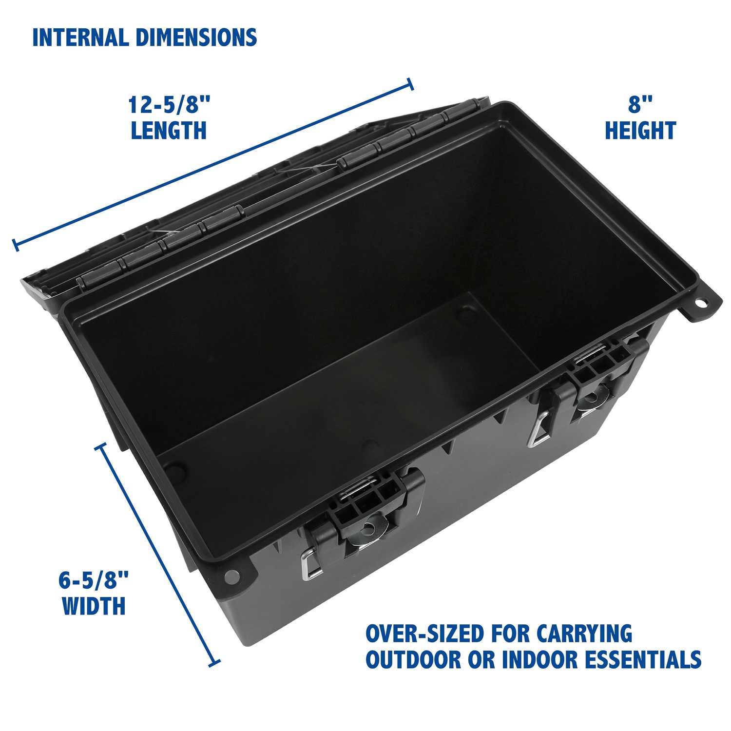 ブラック ストック プラスチック製 Sheffield XL Field Black Box with Tray