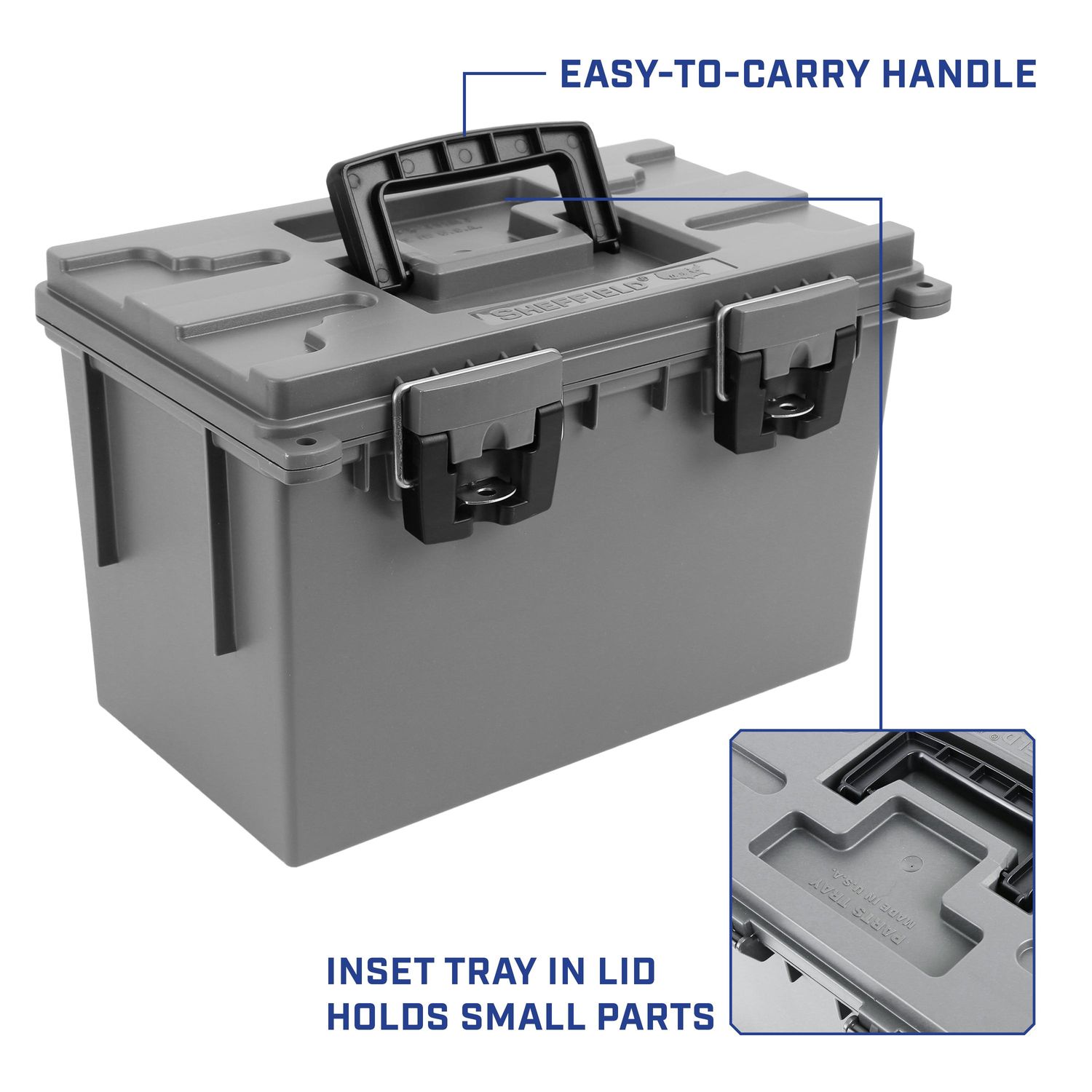Sheffield XL Gray Field Box 4 Pack