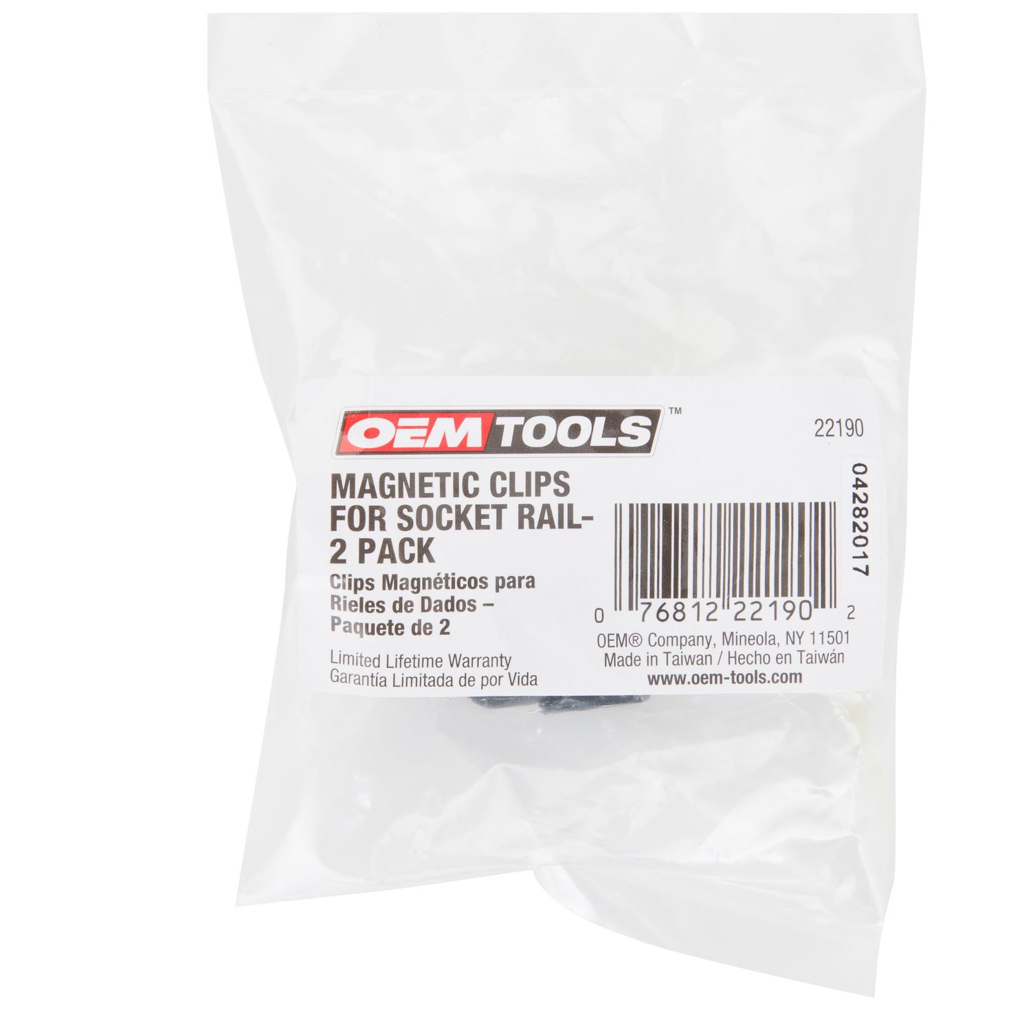 OEMTOOLS Socket Rail Magnetic Clips 2 Piece