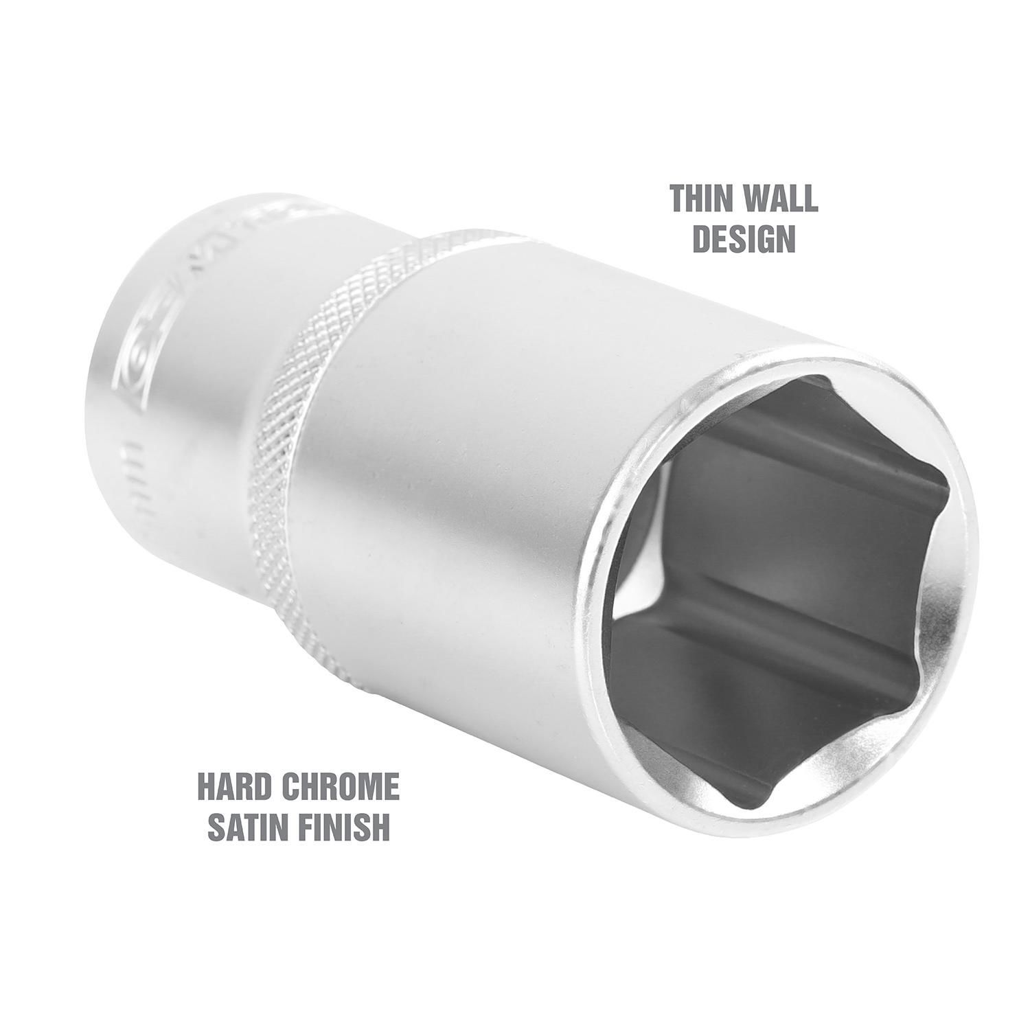 OEMTOOLS 1/2in Drive 30mm Deep Wall 6 Point Socket