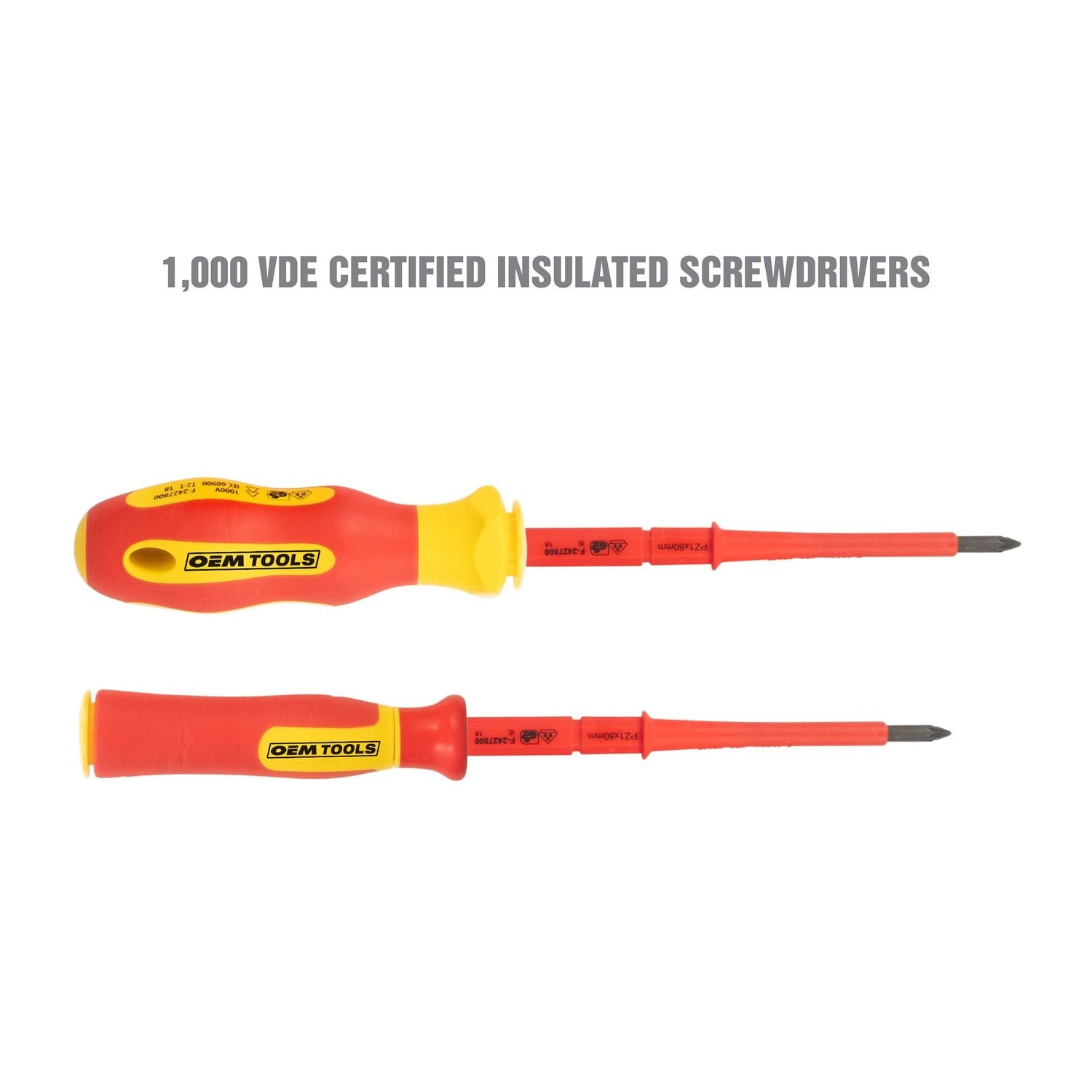 OEMTOOLS Insulated Screwdriver Set, 10 Piece