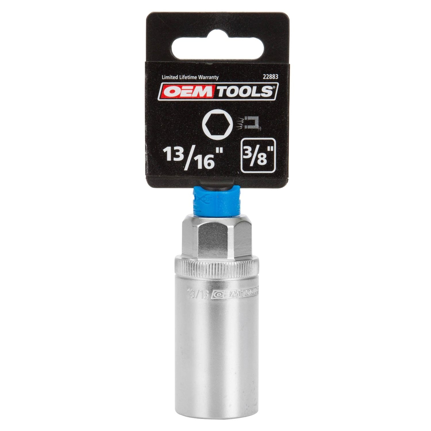 OEMTOOLS 3 8in Drive 13 16in Magnetic Spark Plug Socket