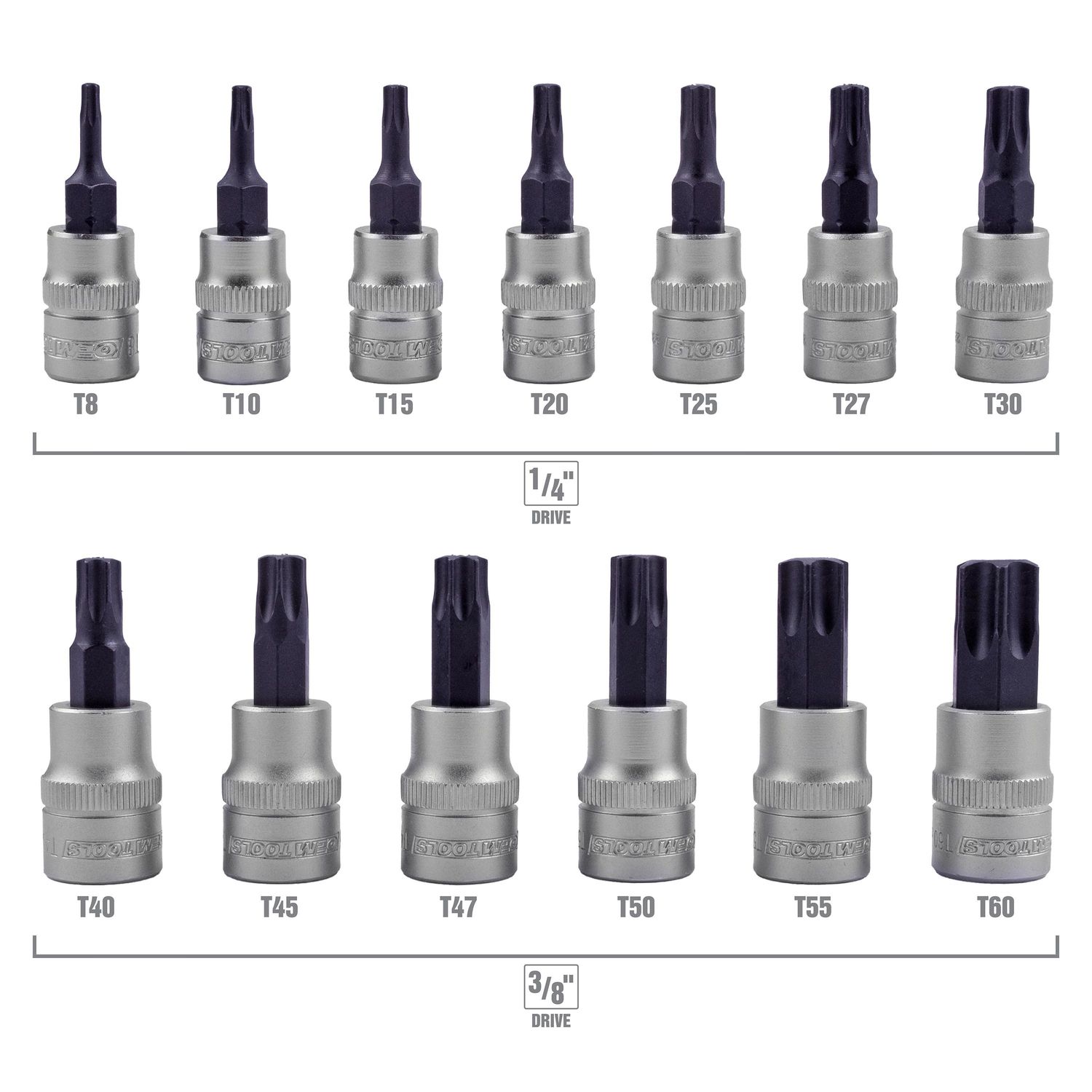 OEMTOOLS Magnetic Star Bit Socket Set 13 Piece