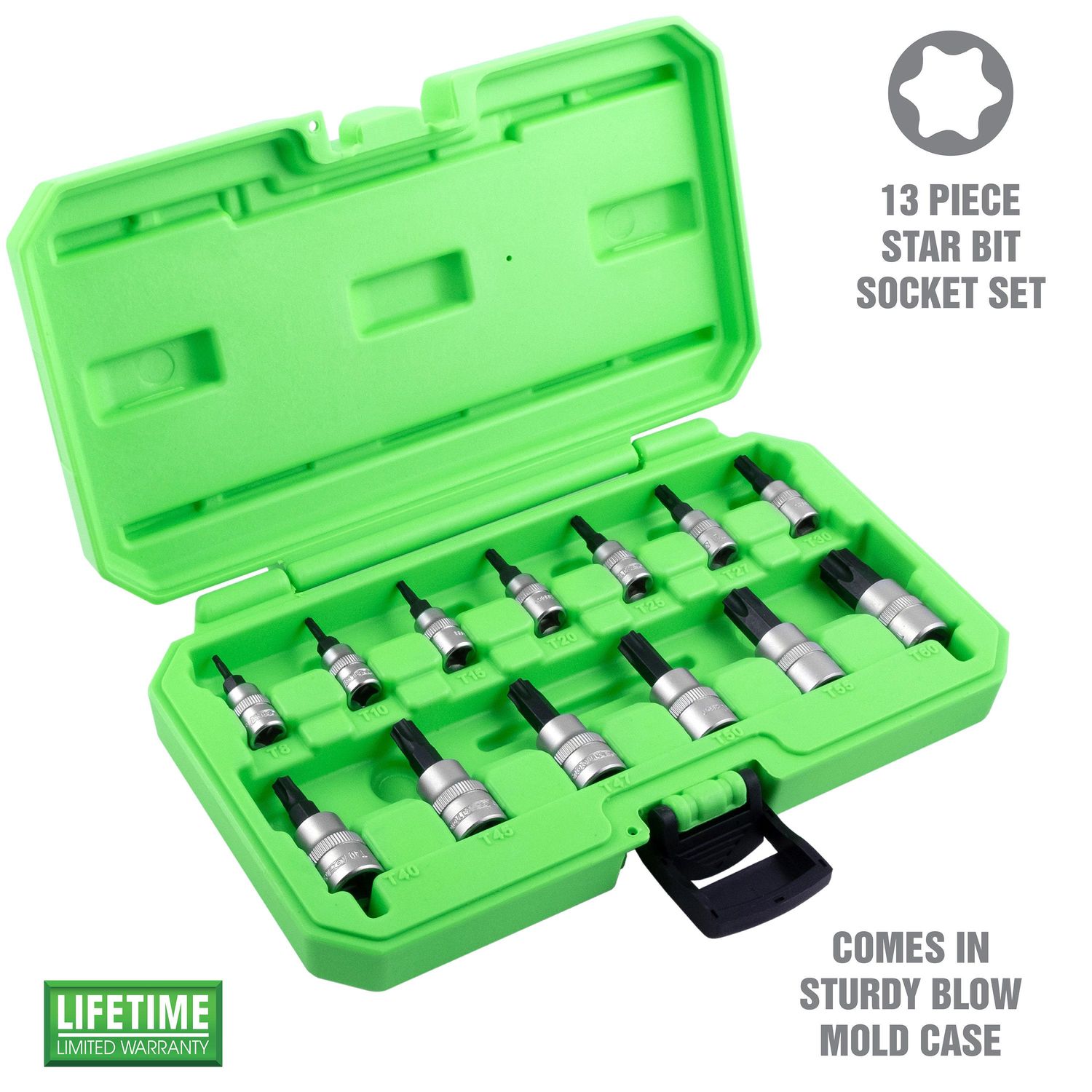 オストビマル品 OEMTOOLS Magnetic Star Bit Socket Set 13 Piece