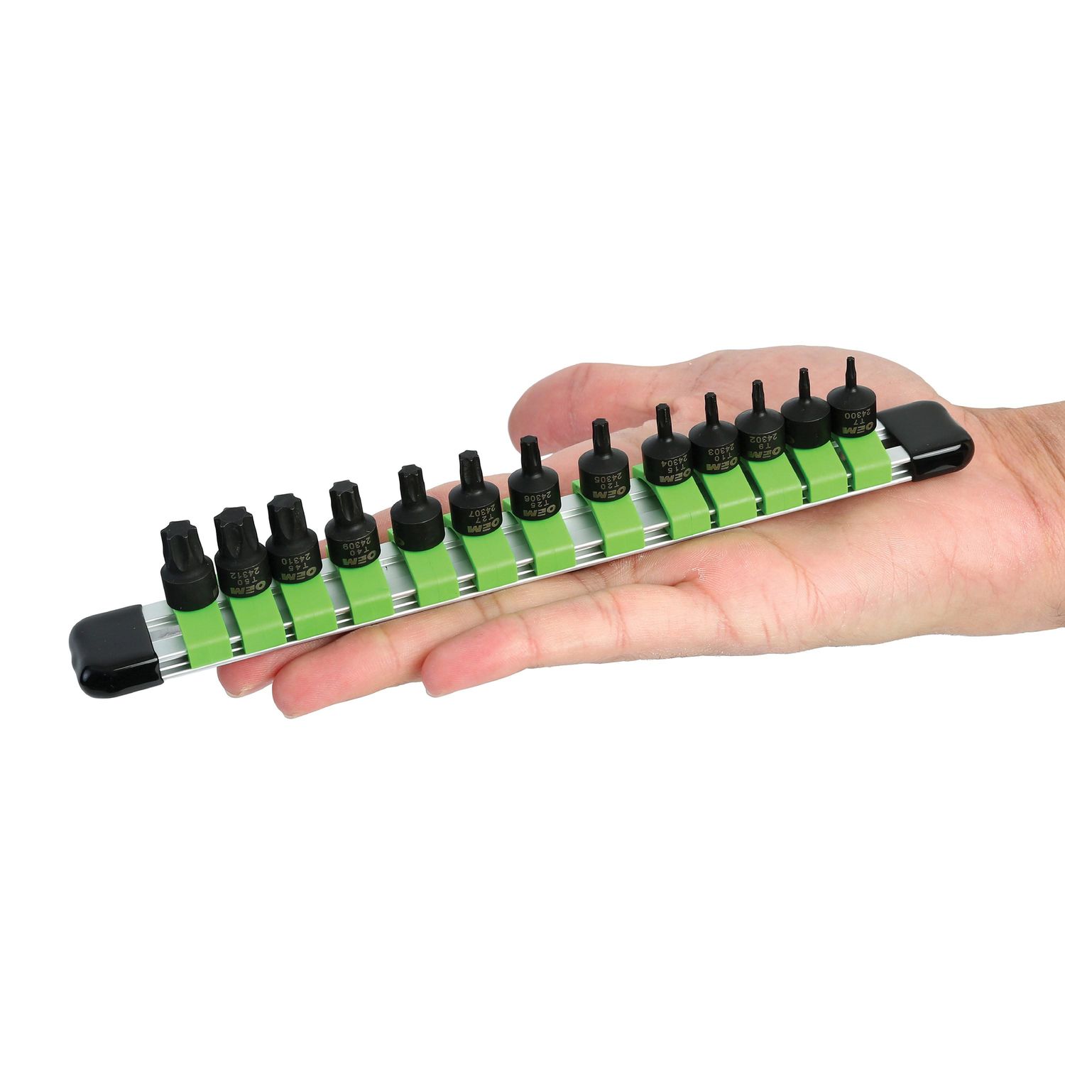 OEMTOOLS 1/4in Drive Star Stubby Socket Set 13 Piece