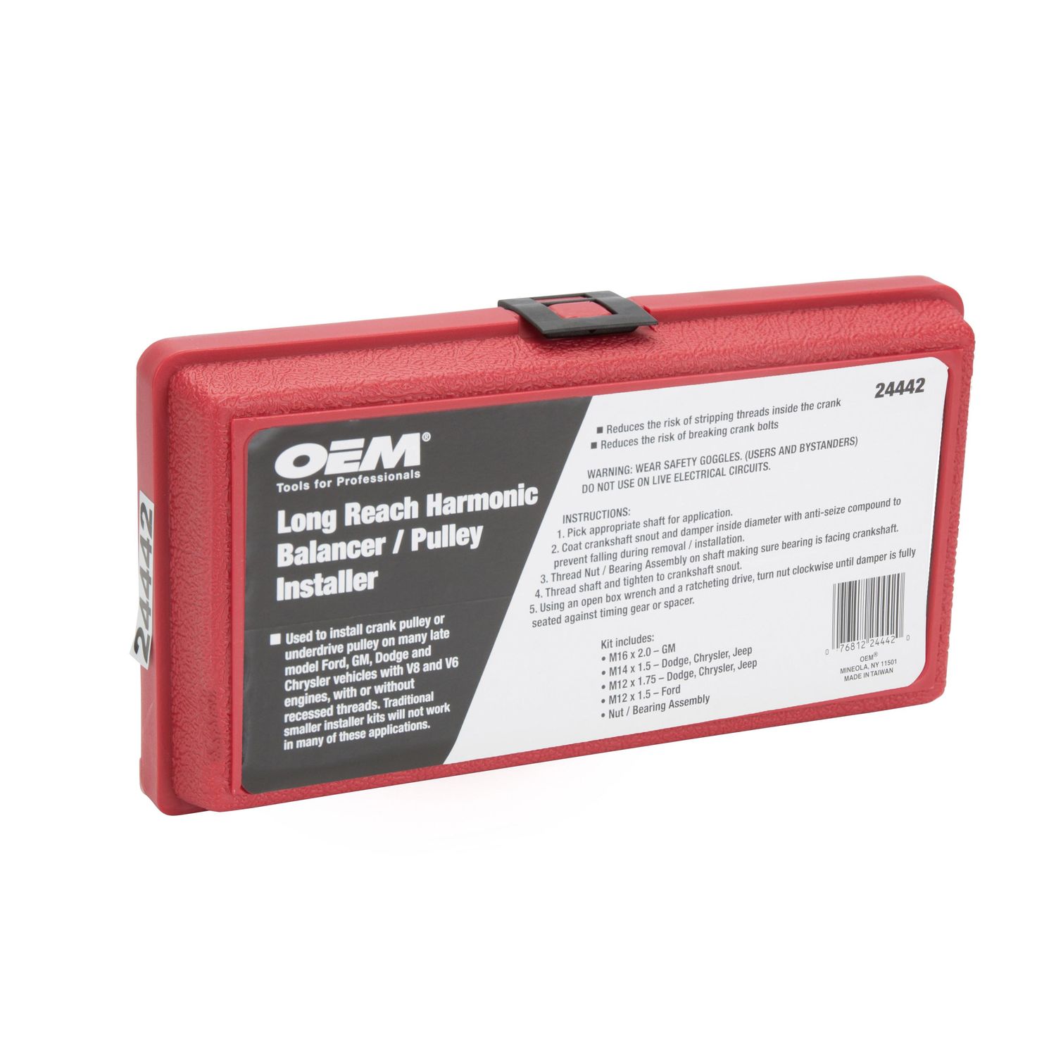 OEMTOOLS Long Reach Harmonic Balancer Pulley Installer Kit