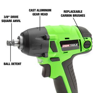 OEMTOOLS 3 8in Drive 20 Volt Lithium Ion Cordless Impact Wrench