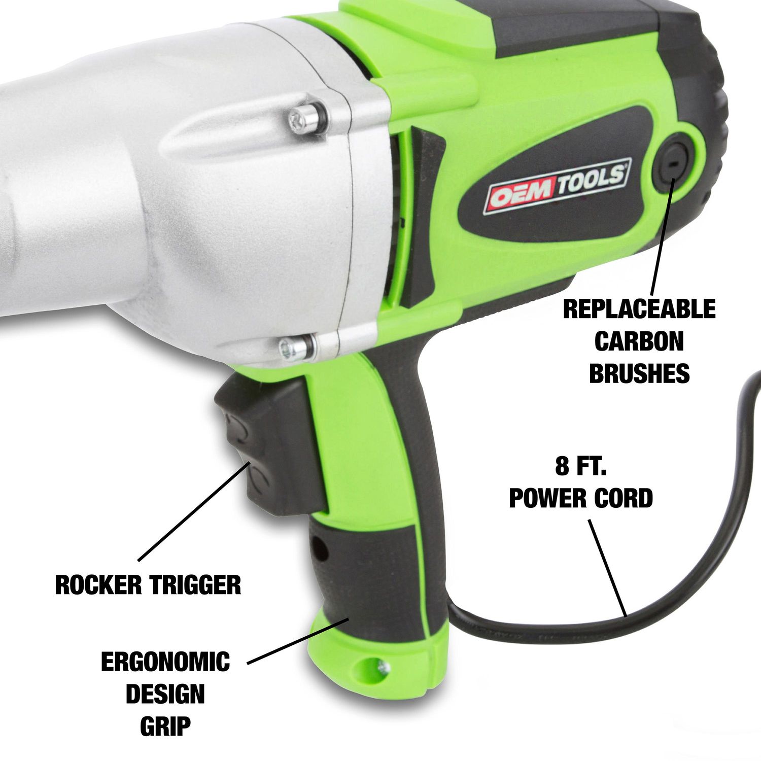 OEMTOOLS 1 2in Corded Impact Wrench