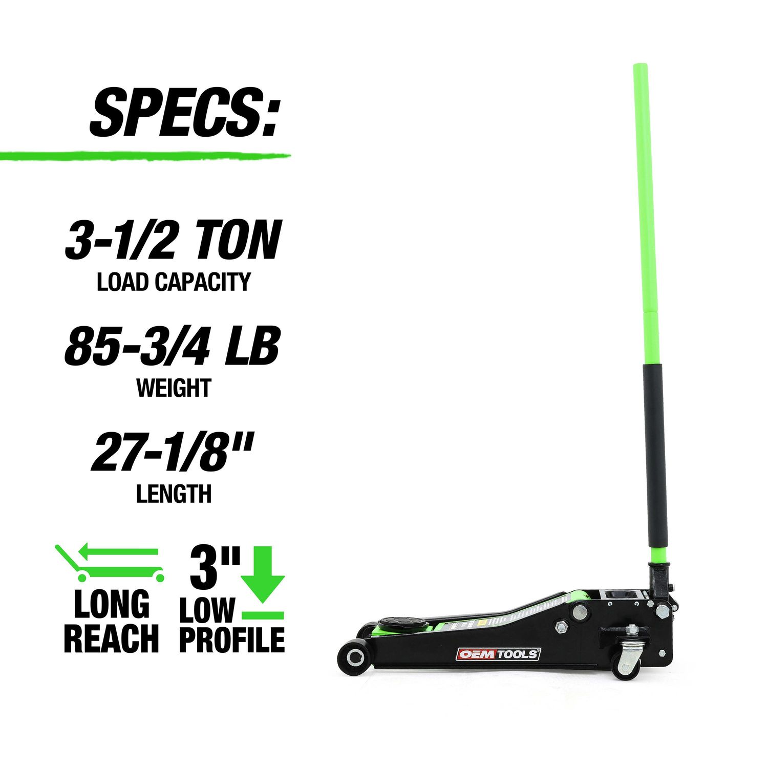 Jackさん専用5 OEMTOOLS 3.25 Ton Low Profile Jack