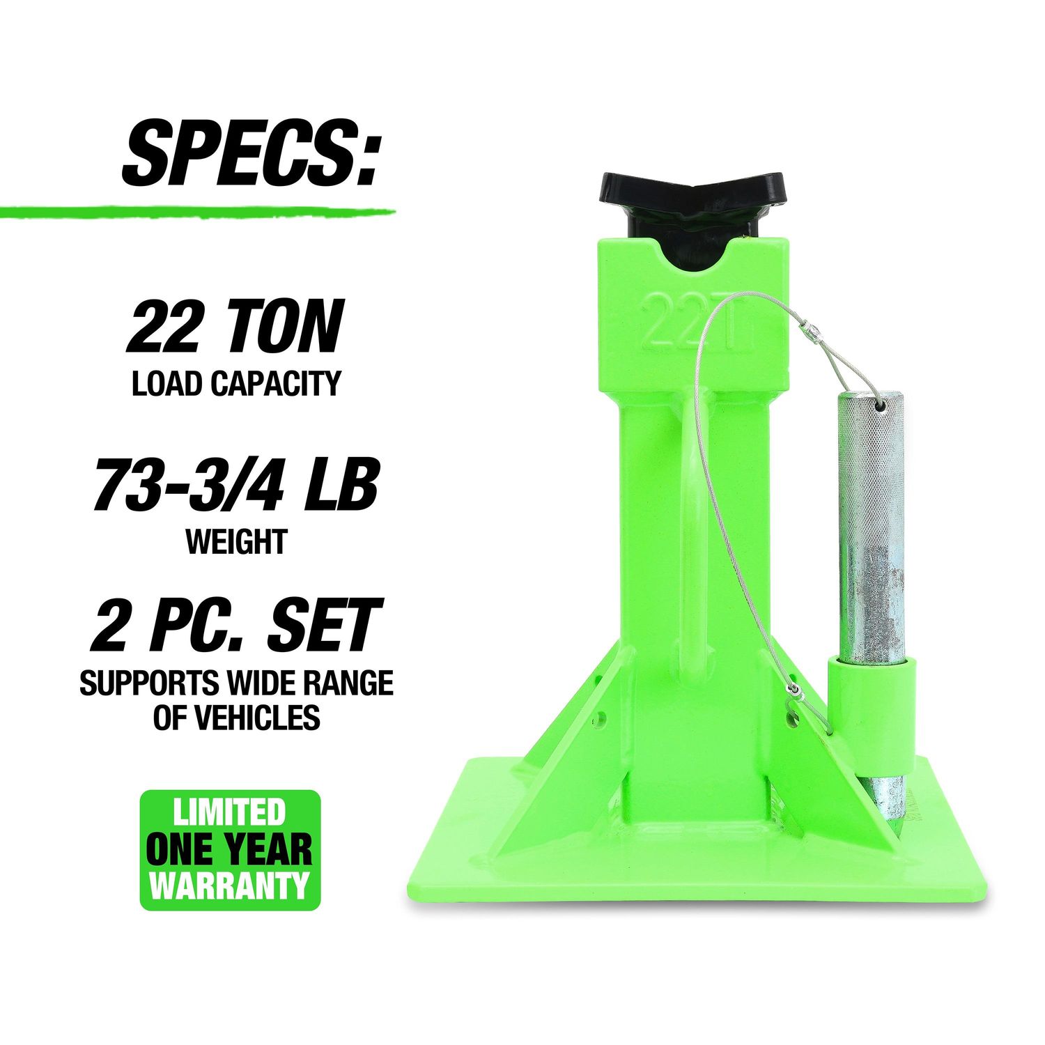 OEMTOOLS 22 Ton Axle Stand