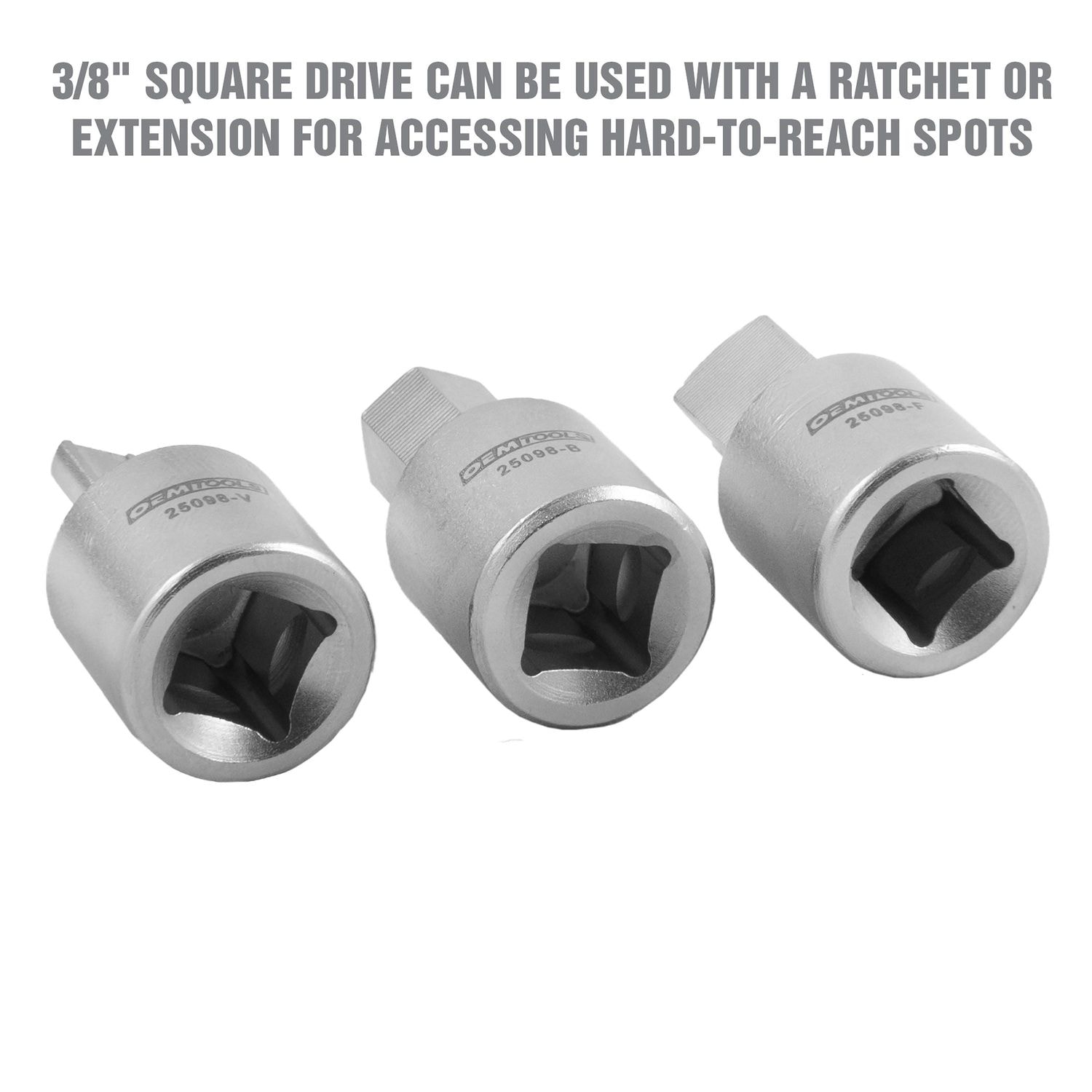OEMTOOLS Plastic Oil Drain Plug Removal Set 3 Piece